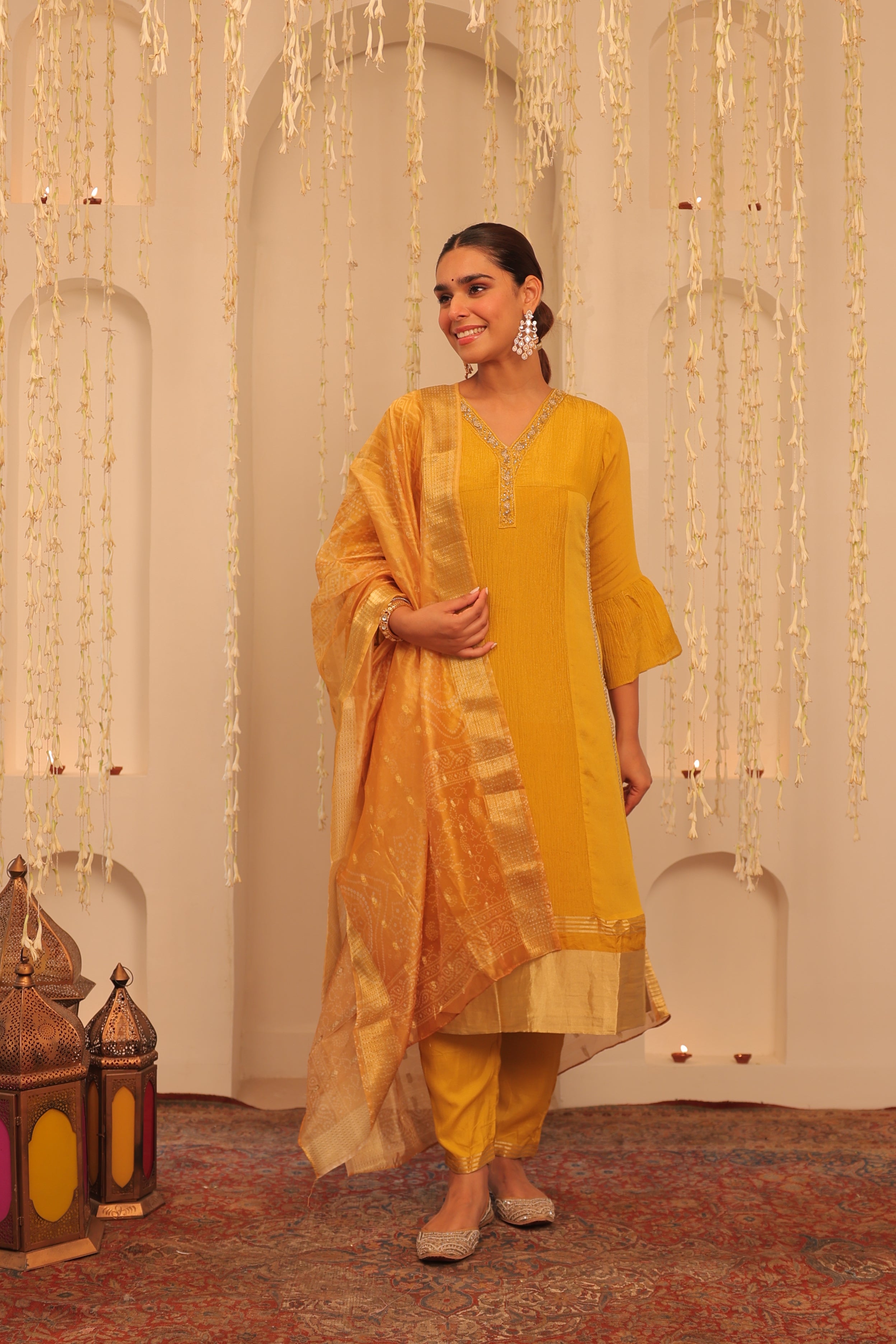 Mehfil Sunflower Kurta Set