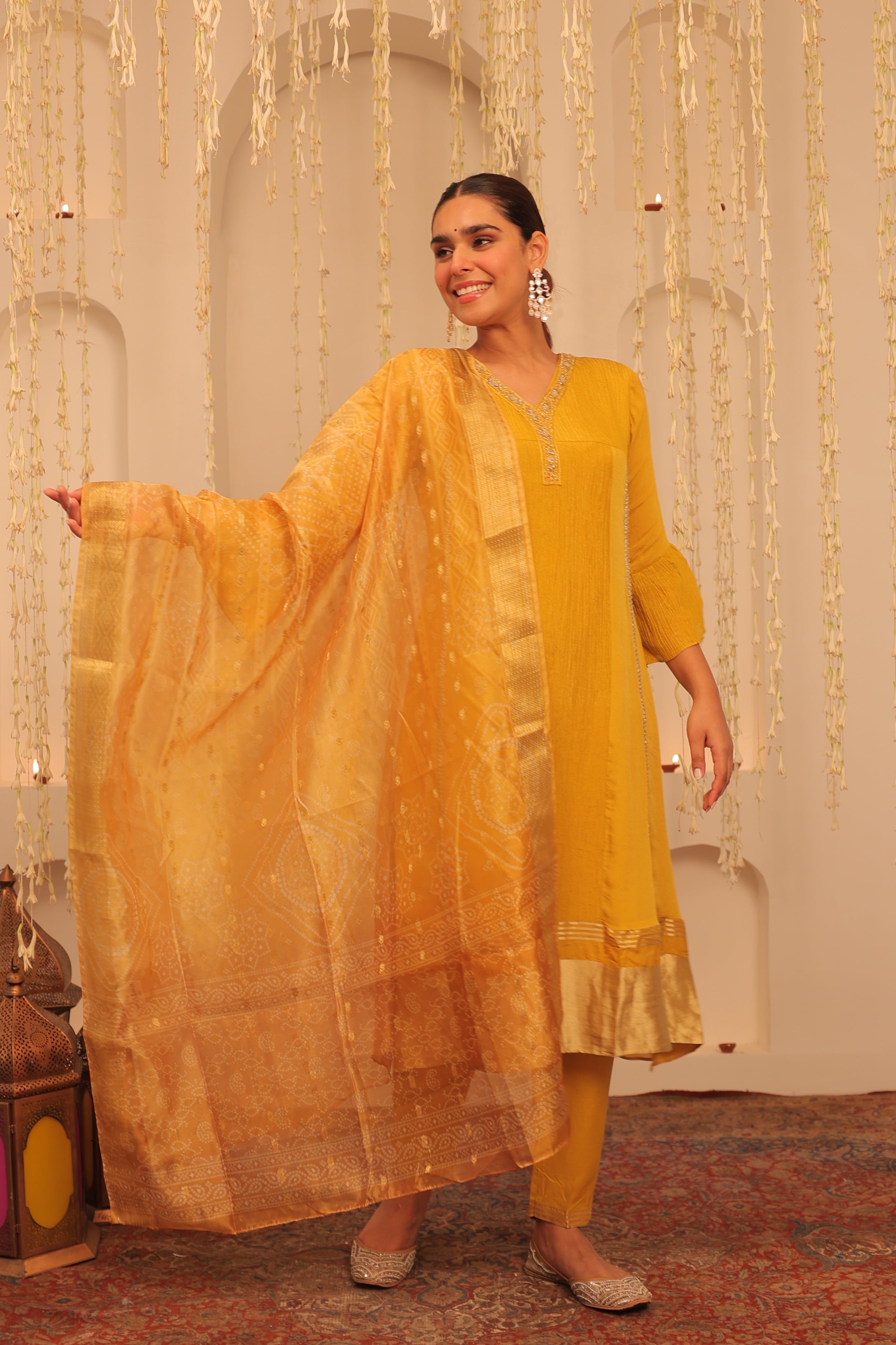 Mehfil Sunflower Kurta Set