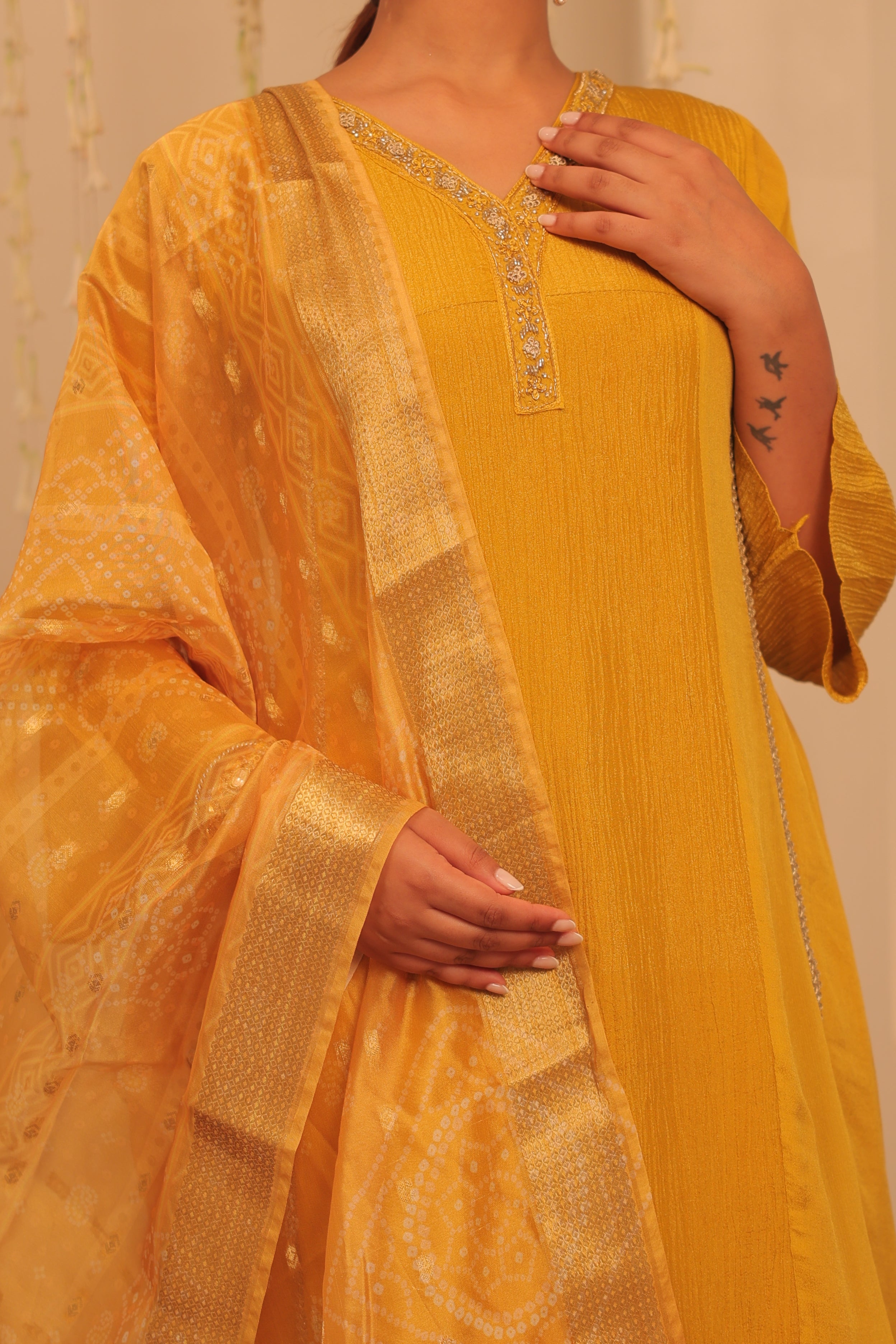 Mehfil Sunflower Kurta Set