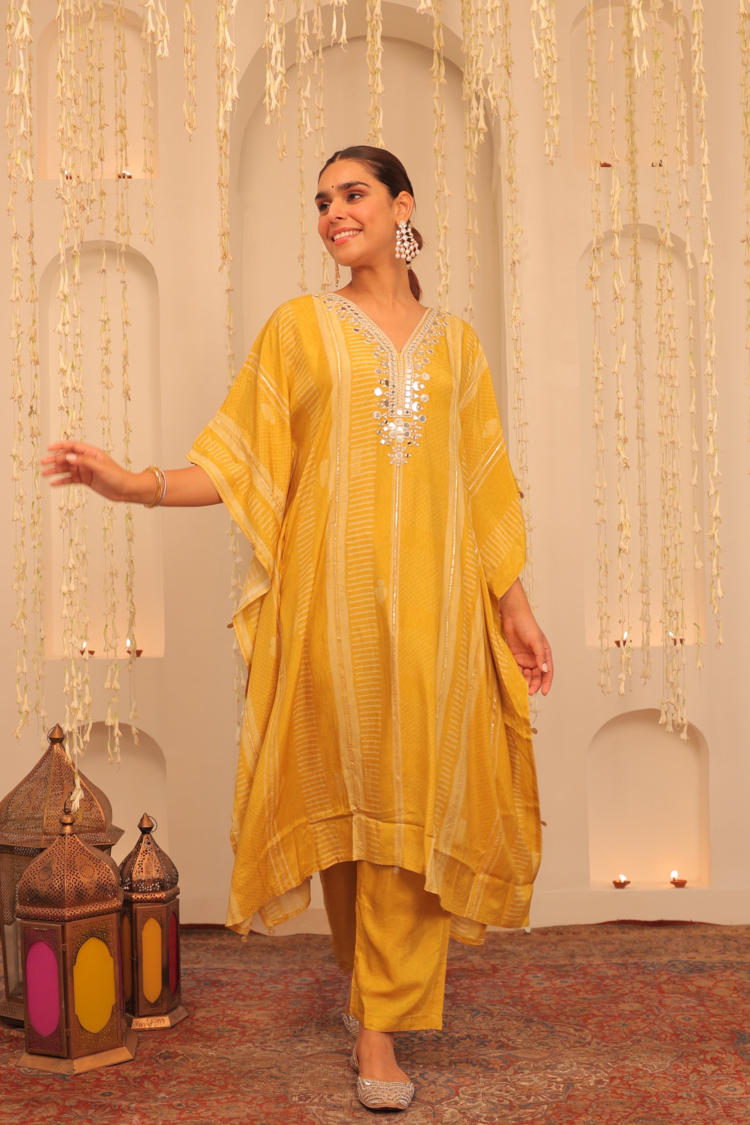 Mehfil Sunshine Kaftan Set