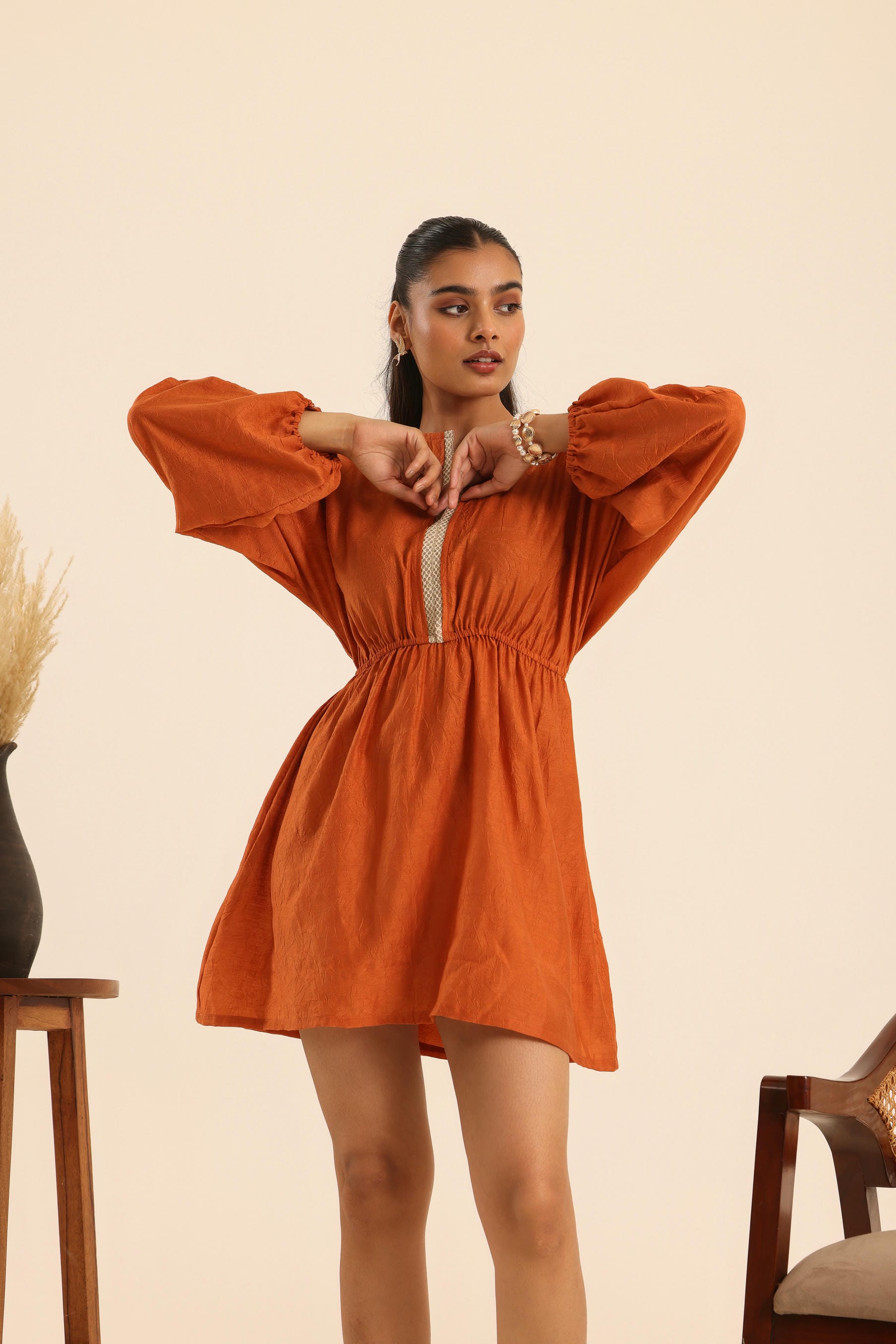 Rangrez Coral Comfort Dress