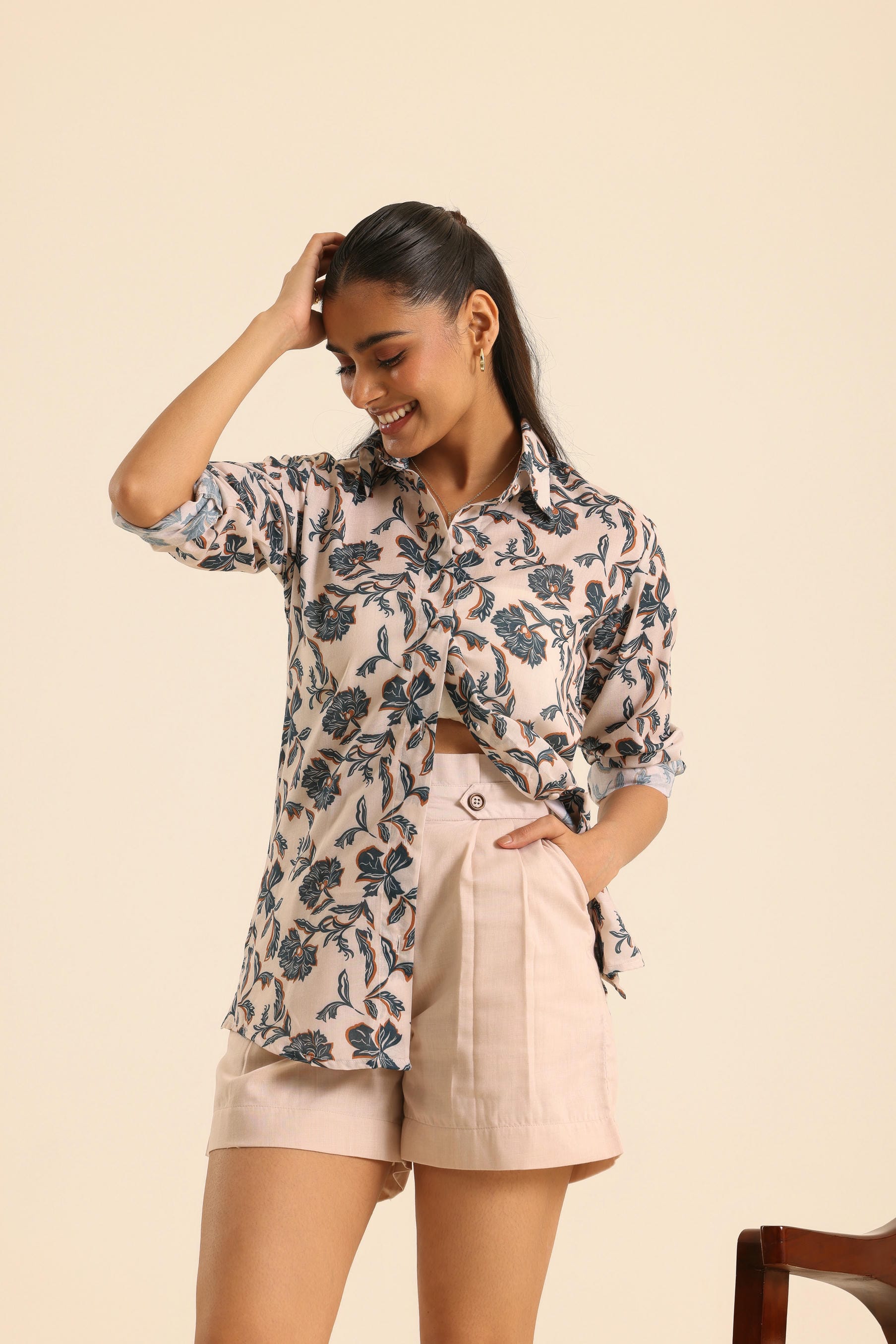 Rangrez Maple Dust Shirt And Shorts Set