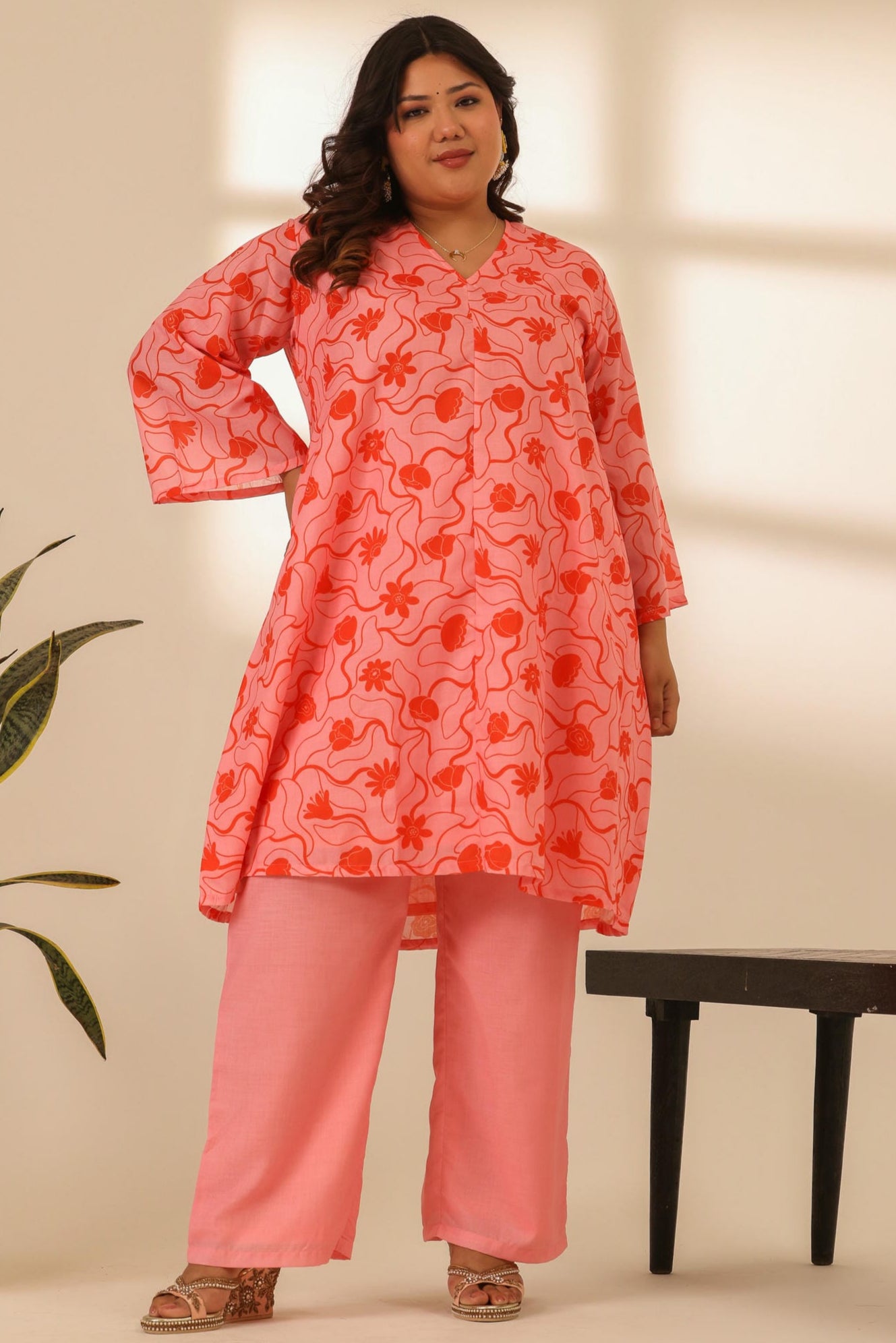 Rangrez Flamingo A Line Kurta Set