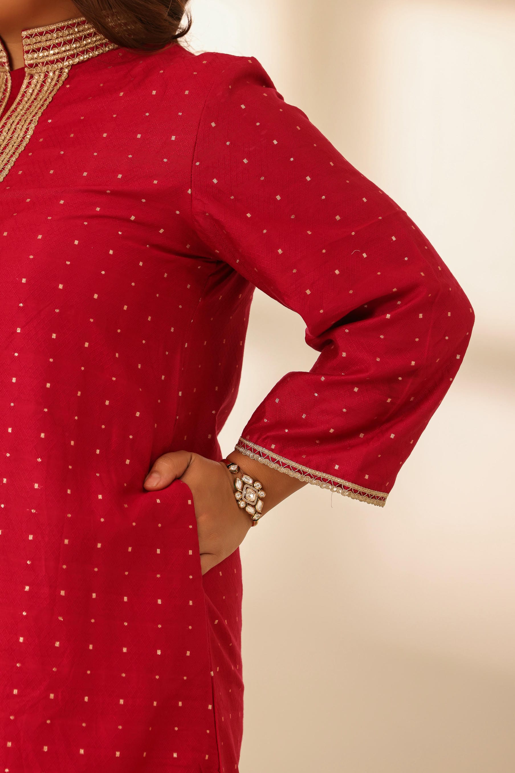 Rangrez Pink Bliss A Line Kurta Set