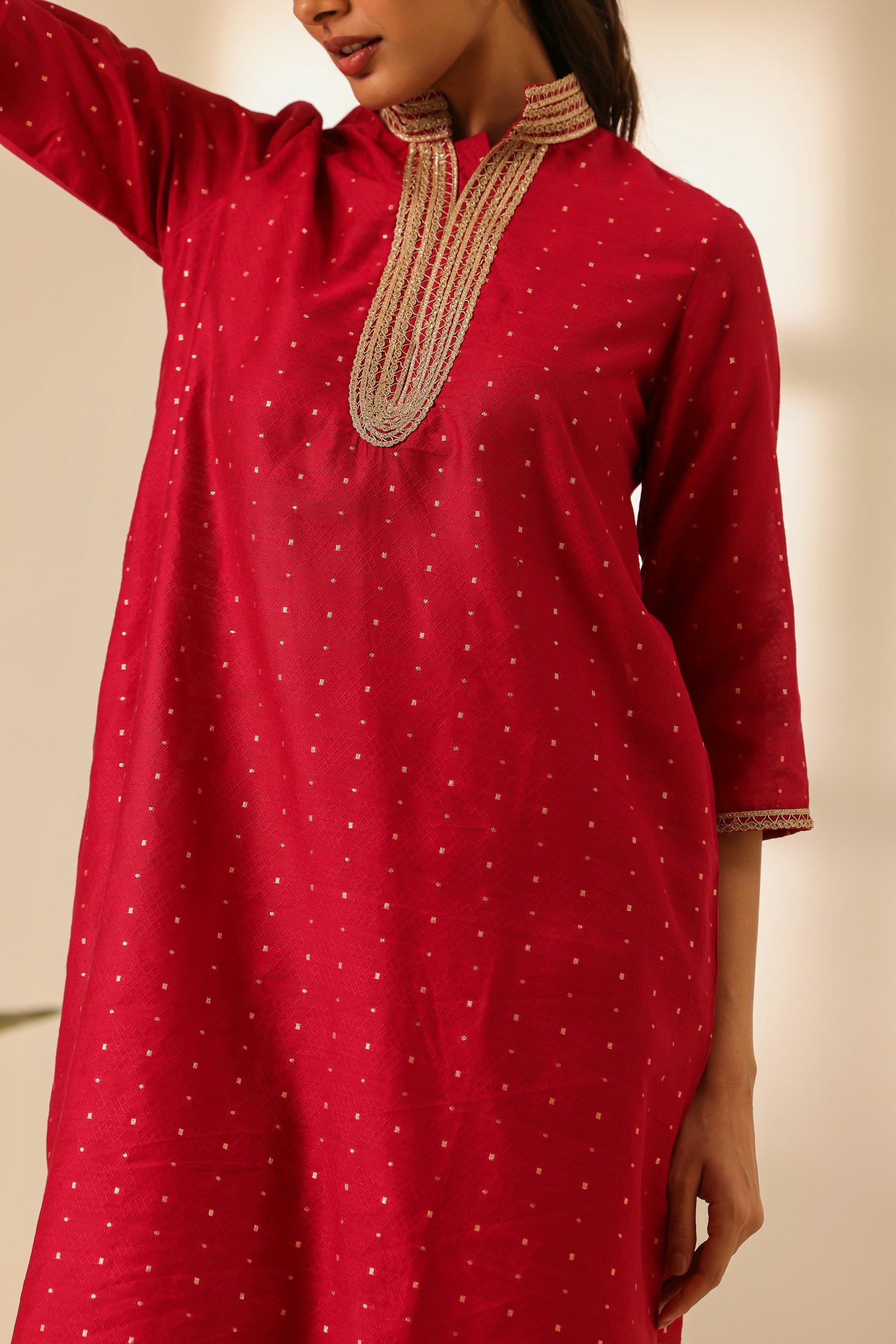 Rangrez Pink Bliss A Line Kurta Set