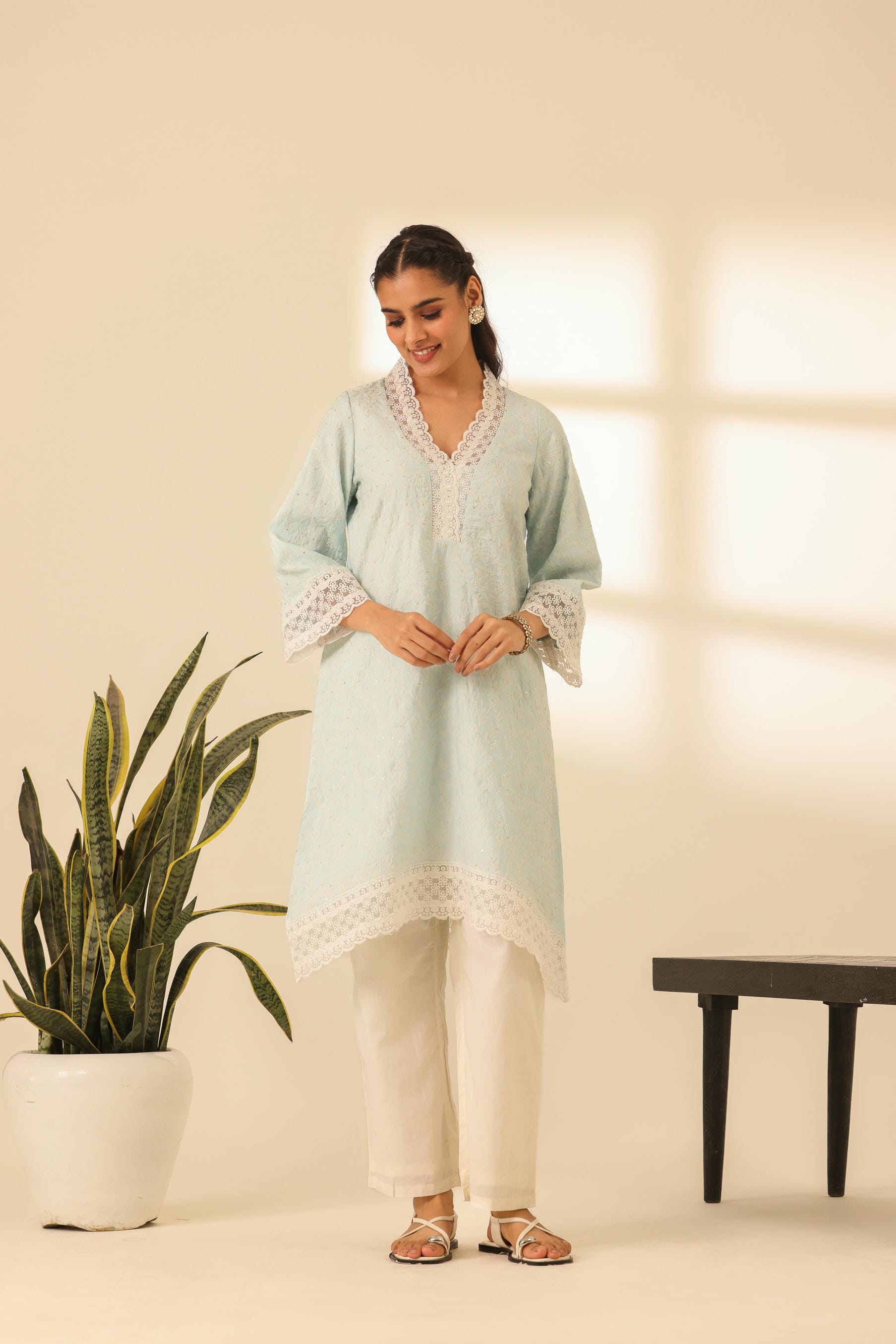 Rangrez Sky Kiss Desi Tilt Kurta