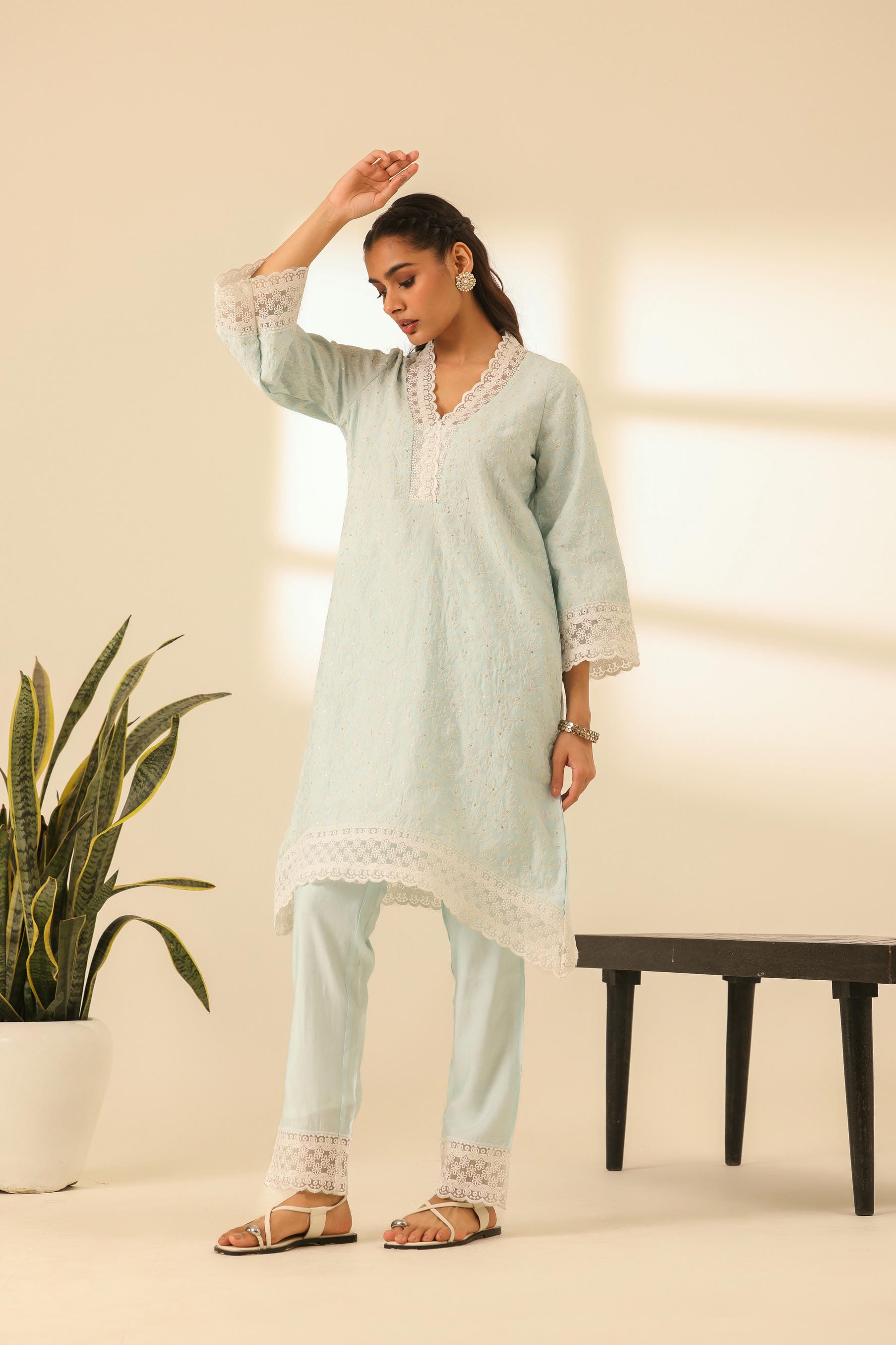 Rangrez Sky Kiss Desi Tilt Kurta