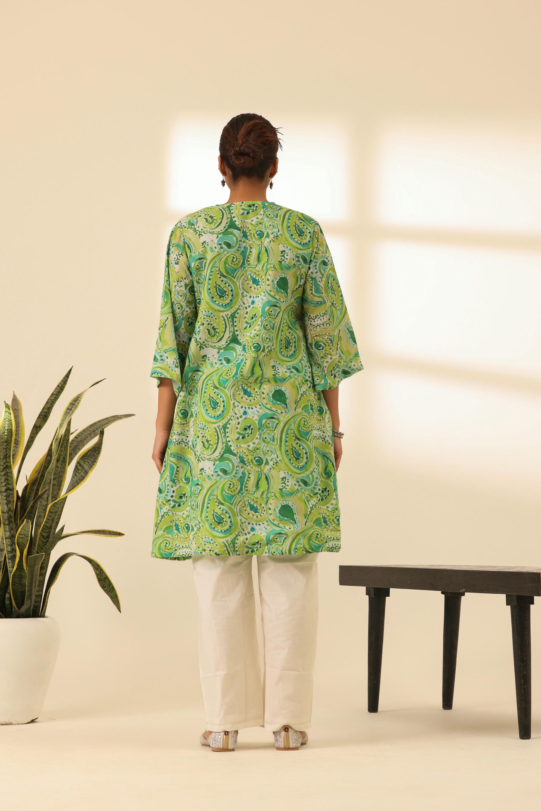 Rangrez Mean Green A Line Kurta Set