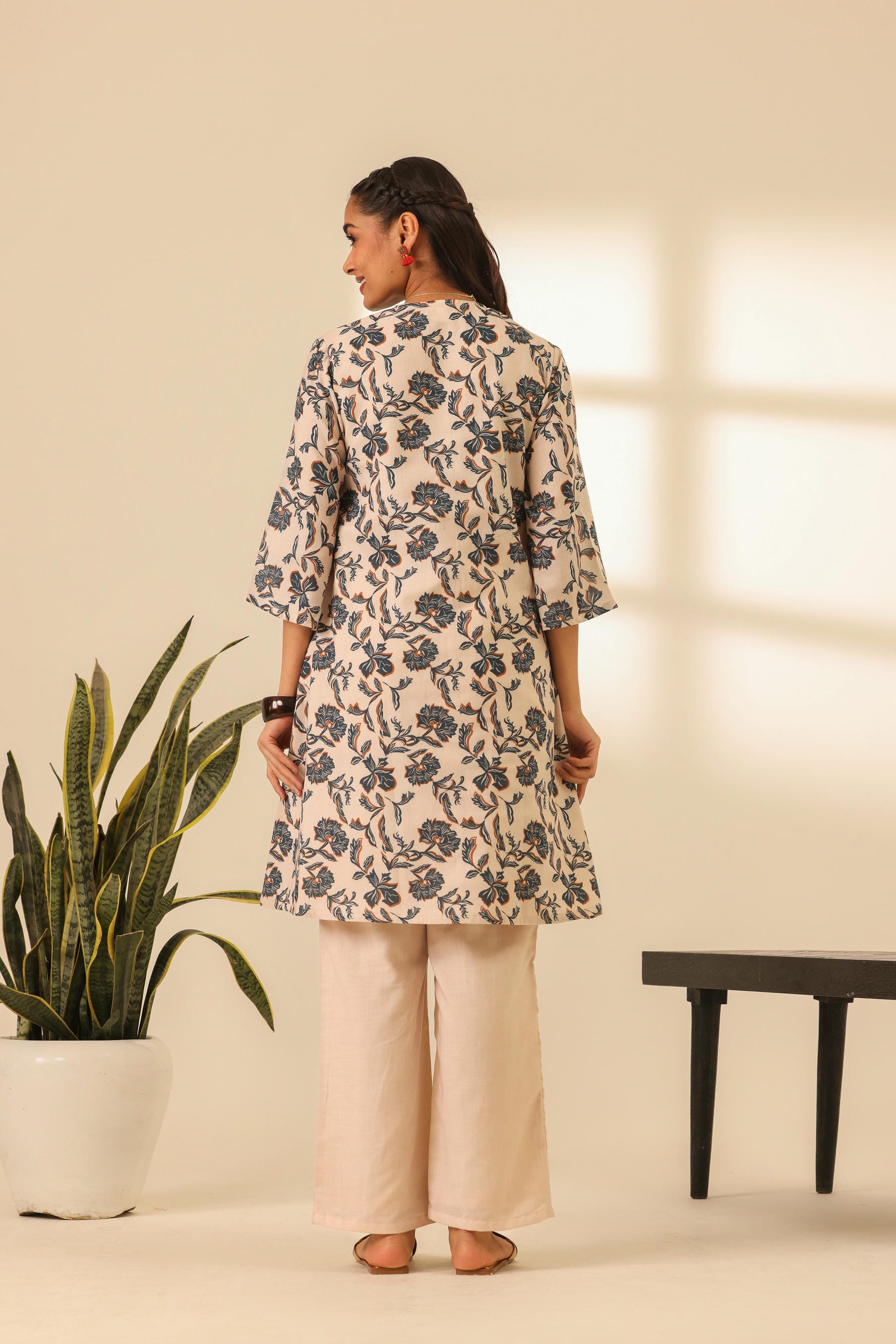 Rangrez Maple Dust A Line Kurta Set