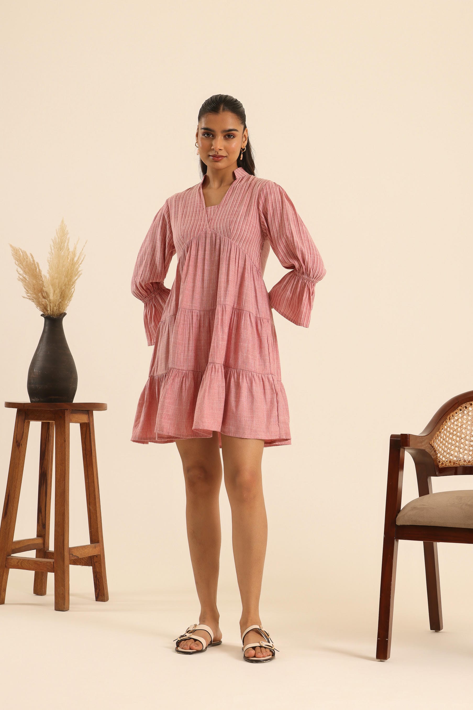 Rangrez Plush Rush Tiered Dress