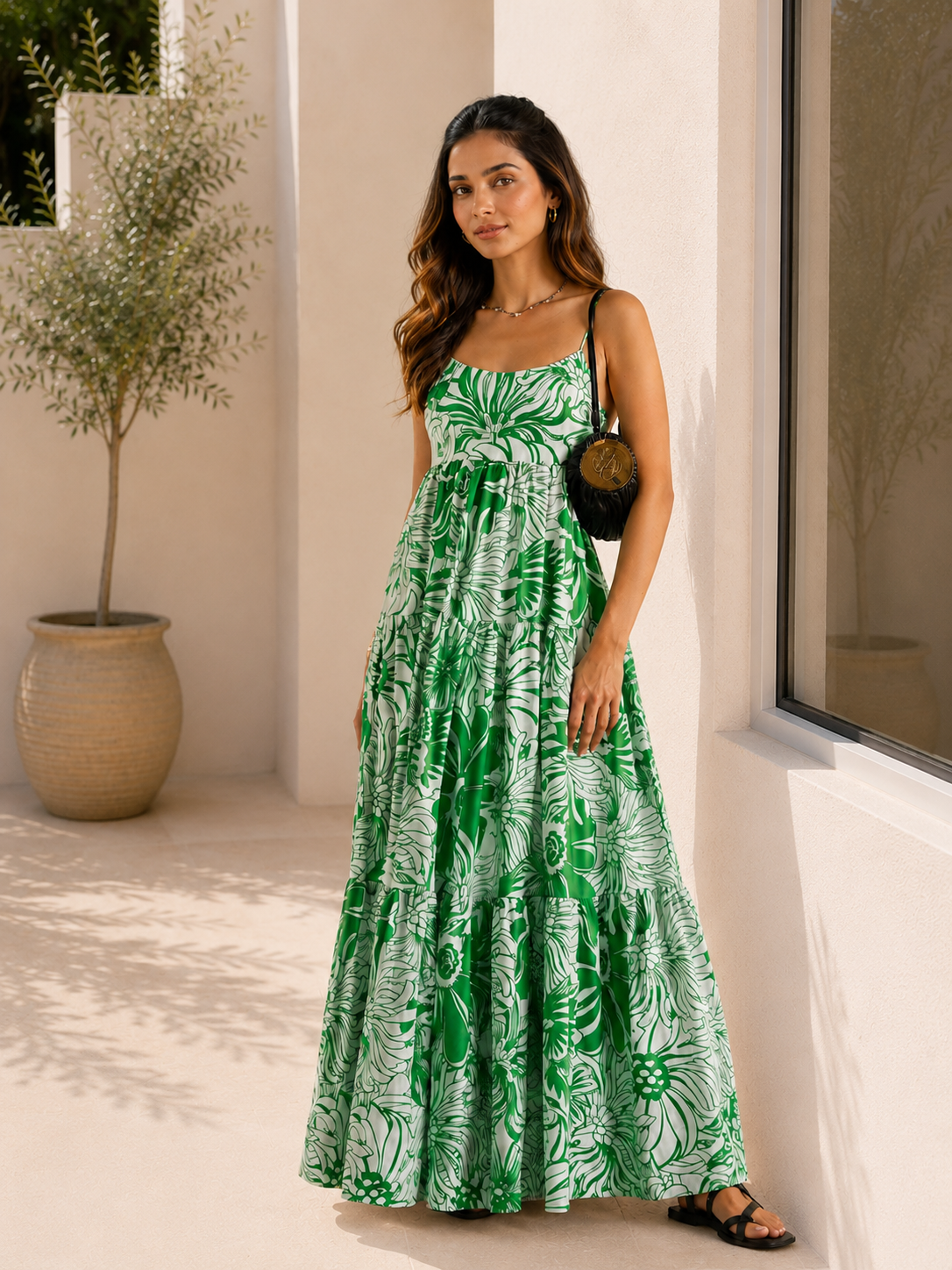 Amalfi Tropical Bloom Maxi Dress 1