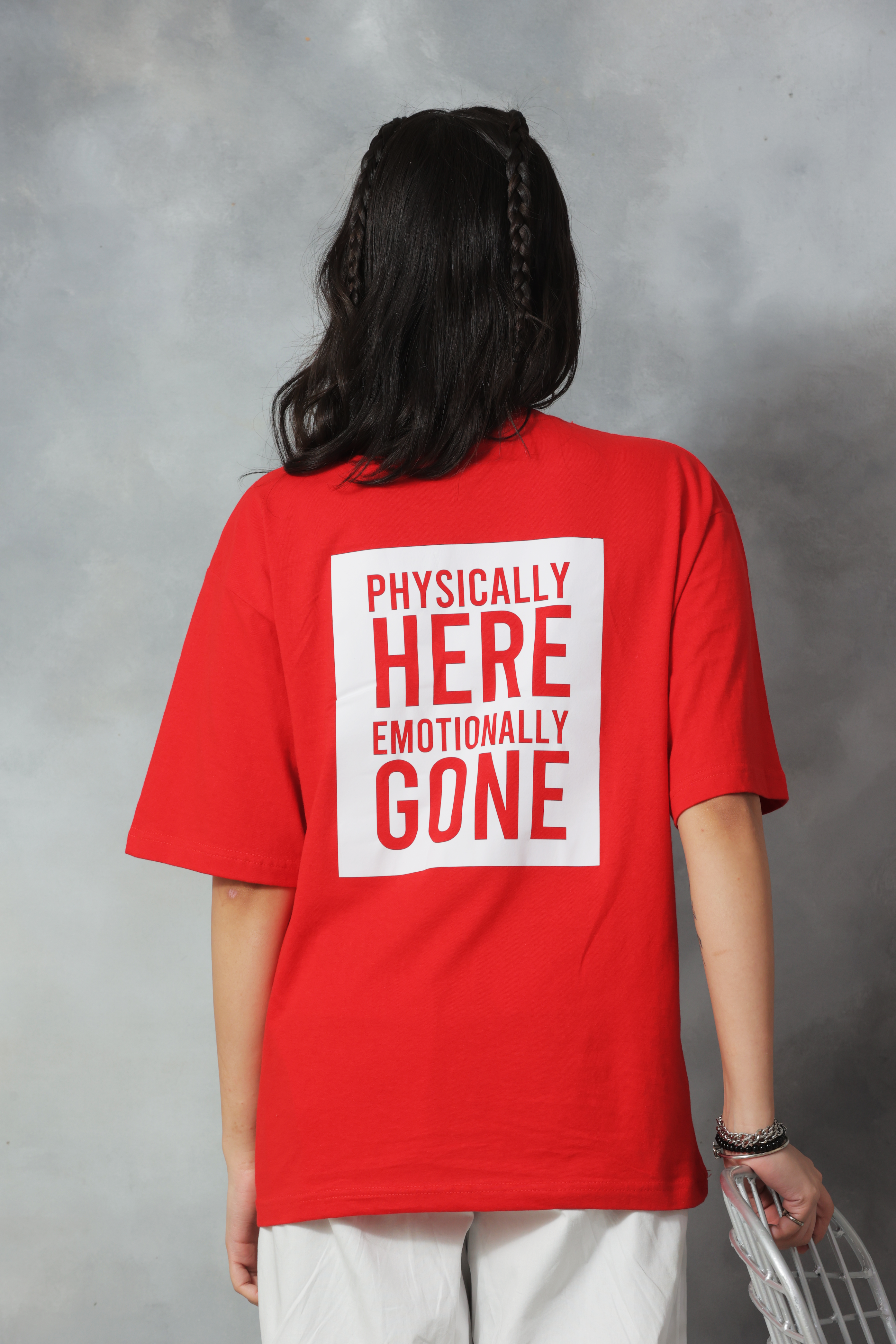 ‚ÄúPhysically Here, Emotionally Gone‚Äù Oversized Tee