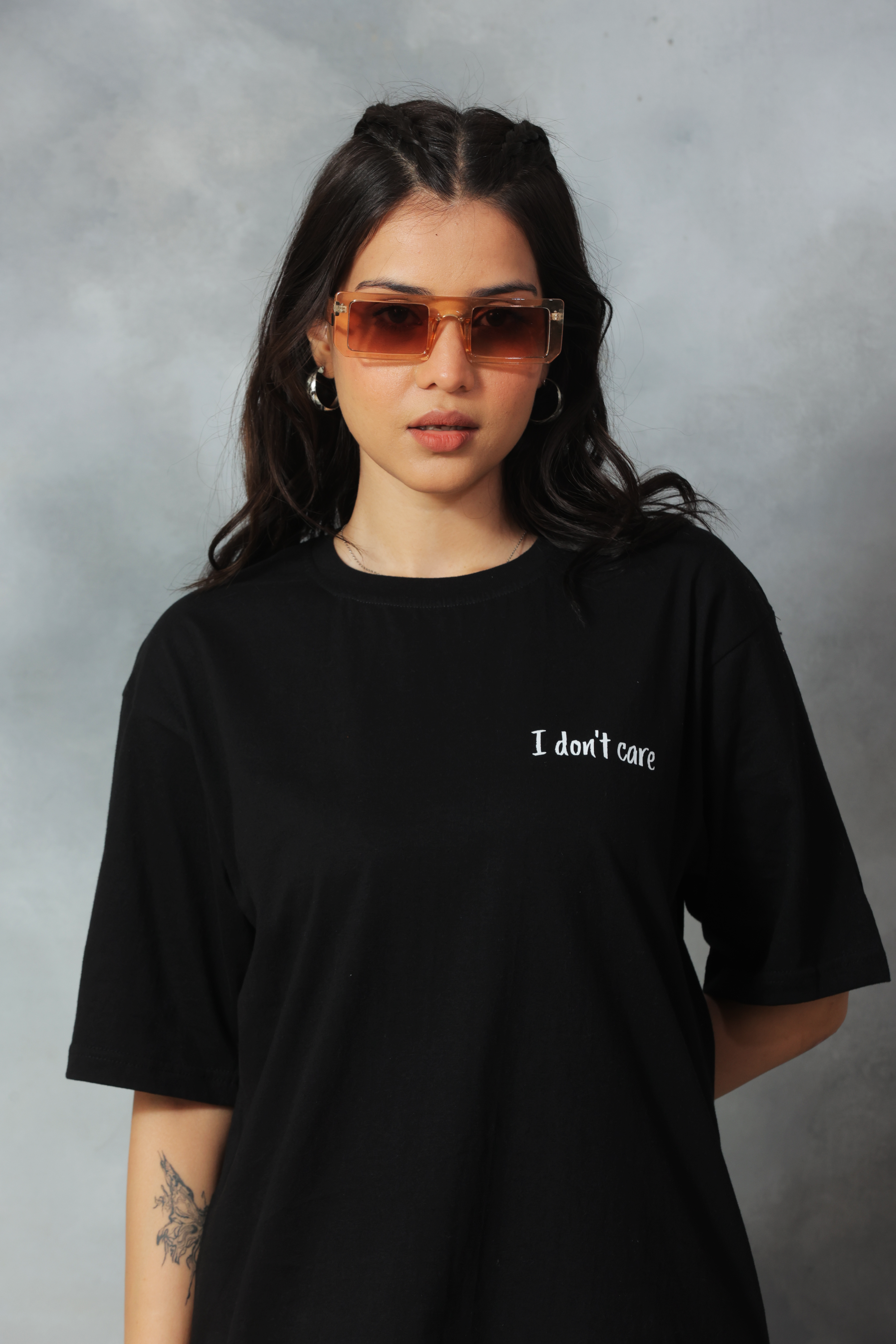 ‚ÄúI don't care‚Äù Oversized Tee