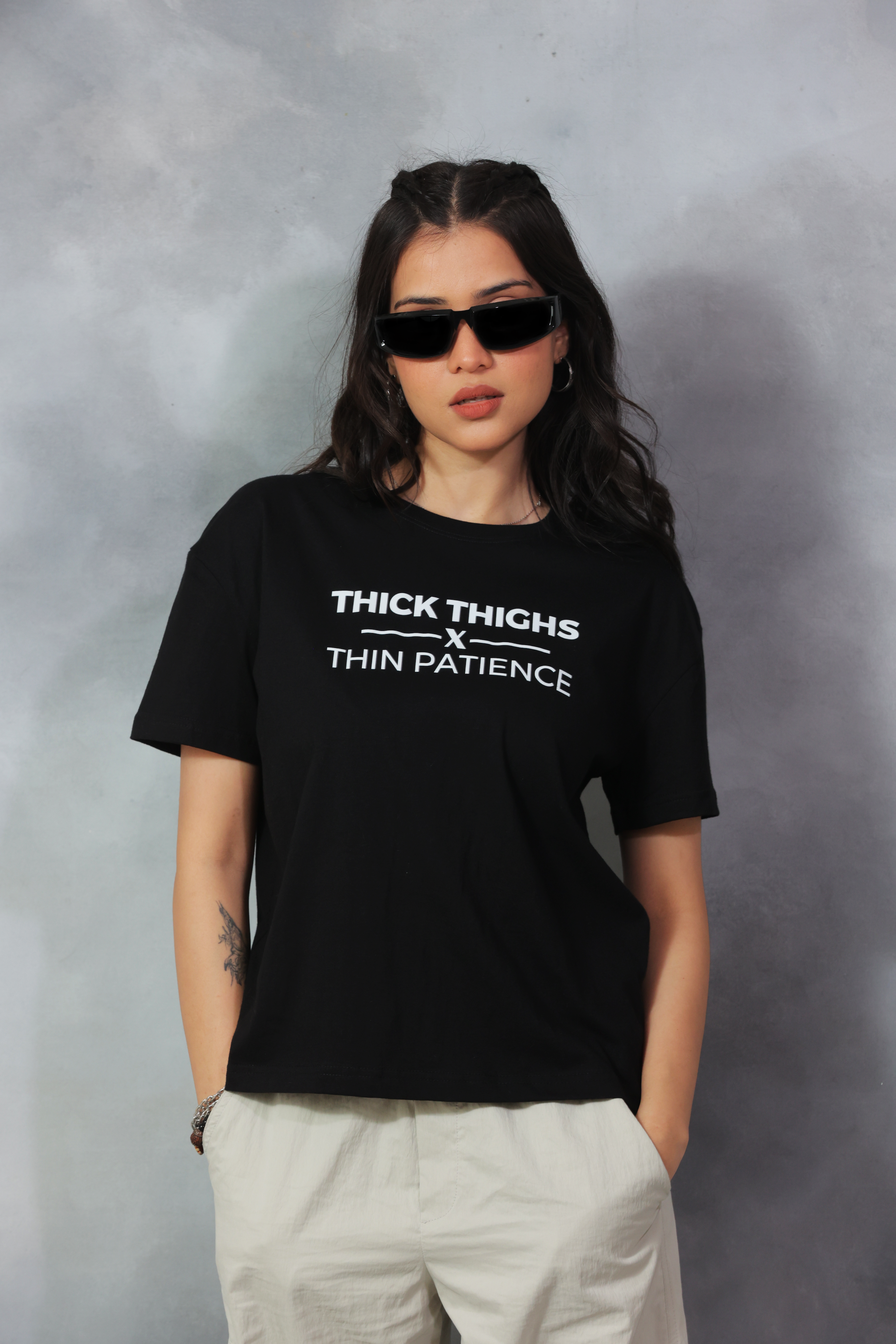 ‚ÄúThick Thighs x Thin Patience‚Äù Tee