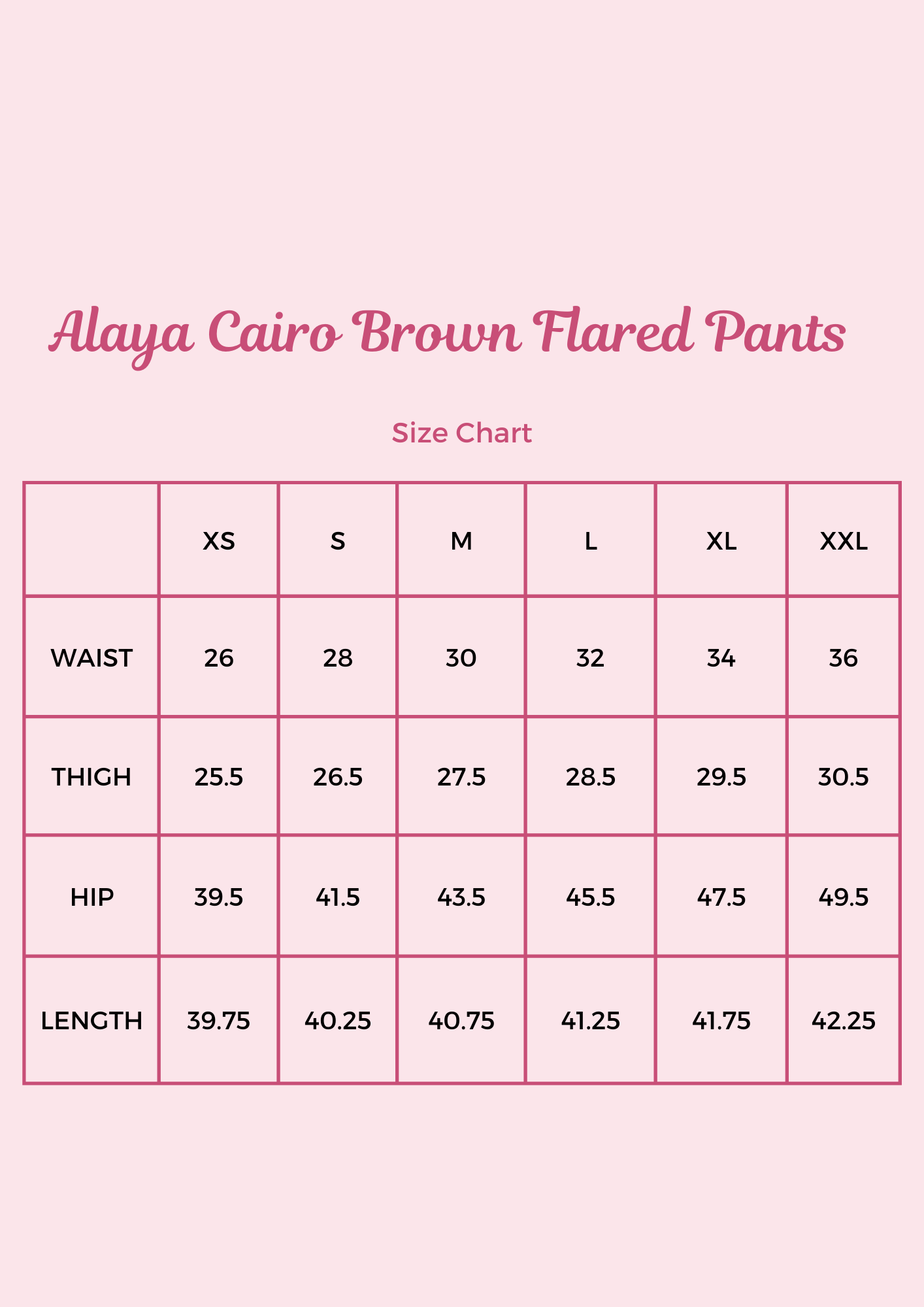 Alaya Cairo Brown Flared Pants