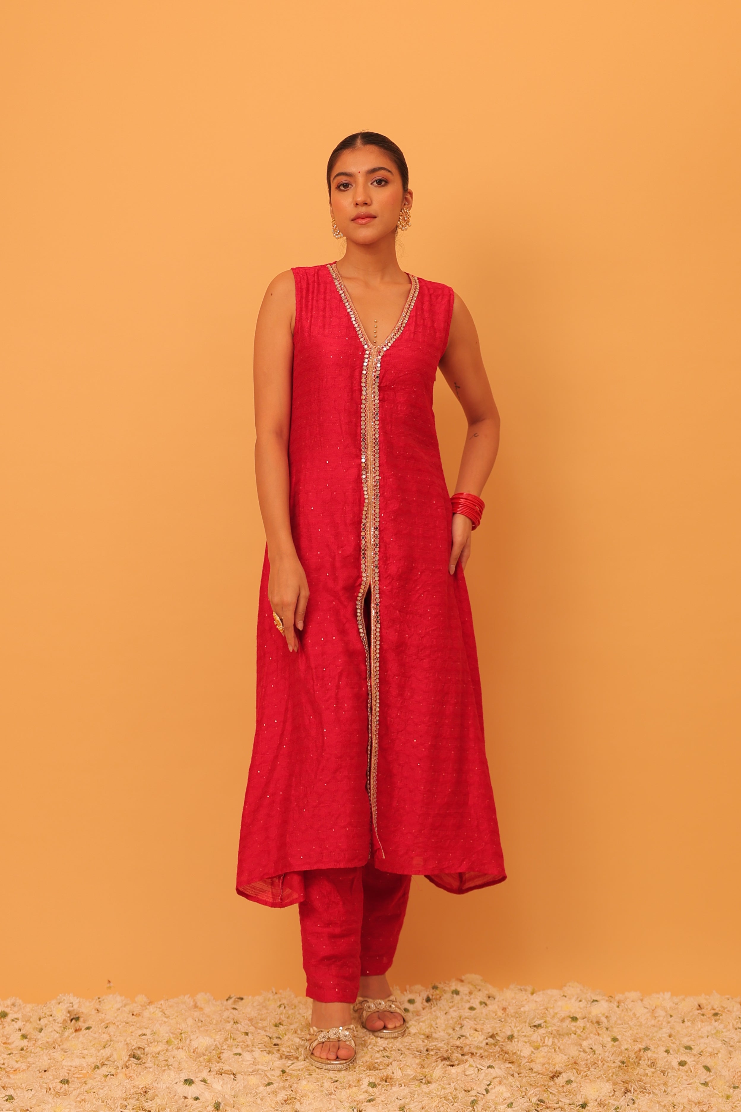 Alaya Mehfil Punch Pink Kurta Set