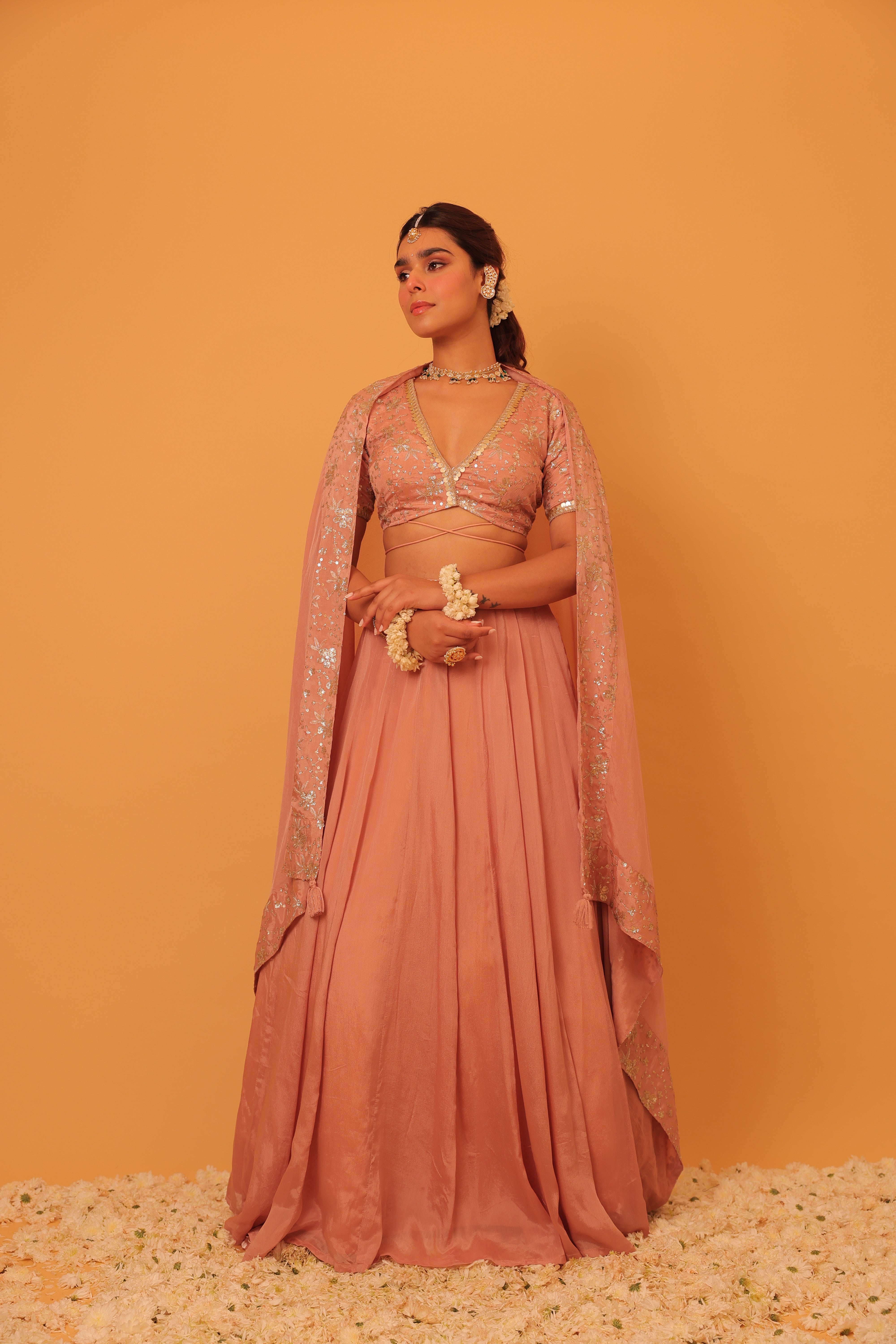 Alaya Mehfil Blush Pink Lehenga Set