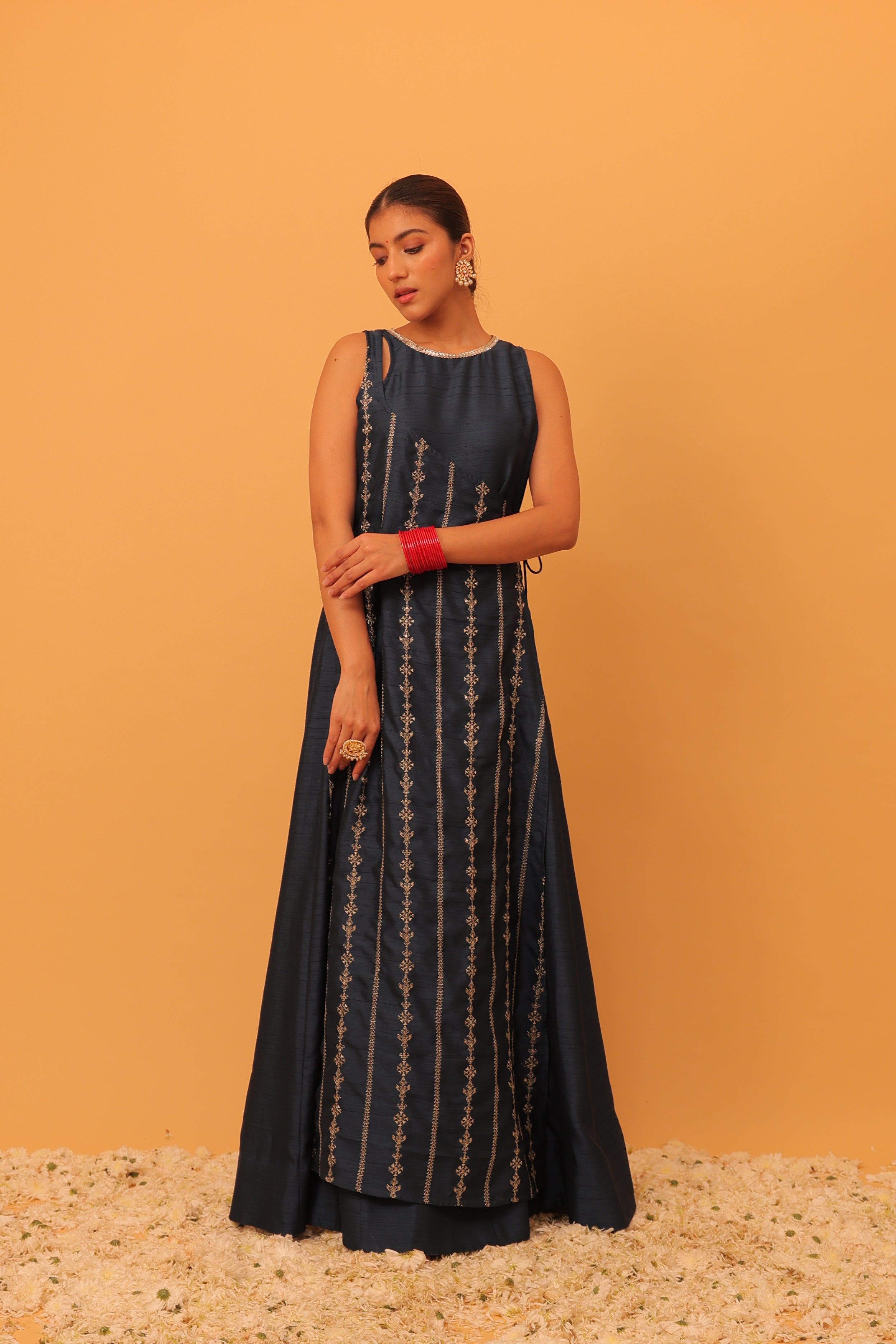 Alaya Mehfil Navy Blue Anarkali