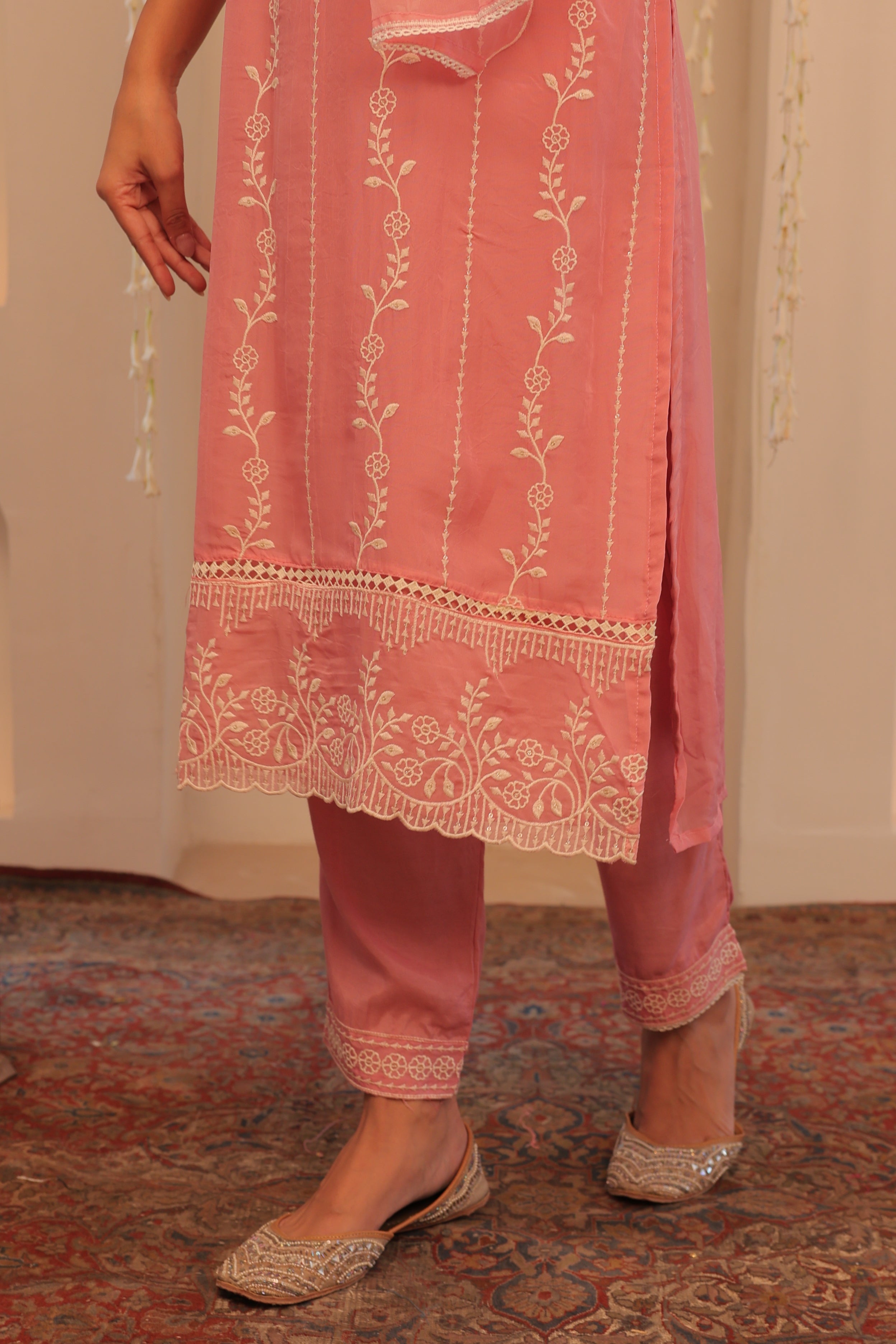 Alaya Mehfil Dusty Rose Kurta Set