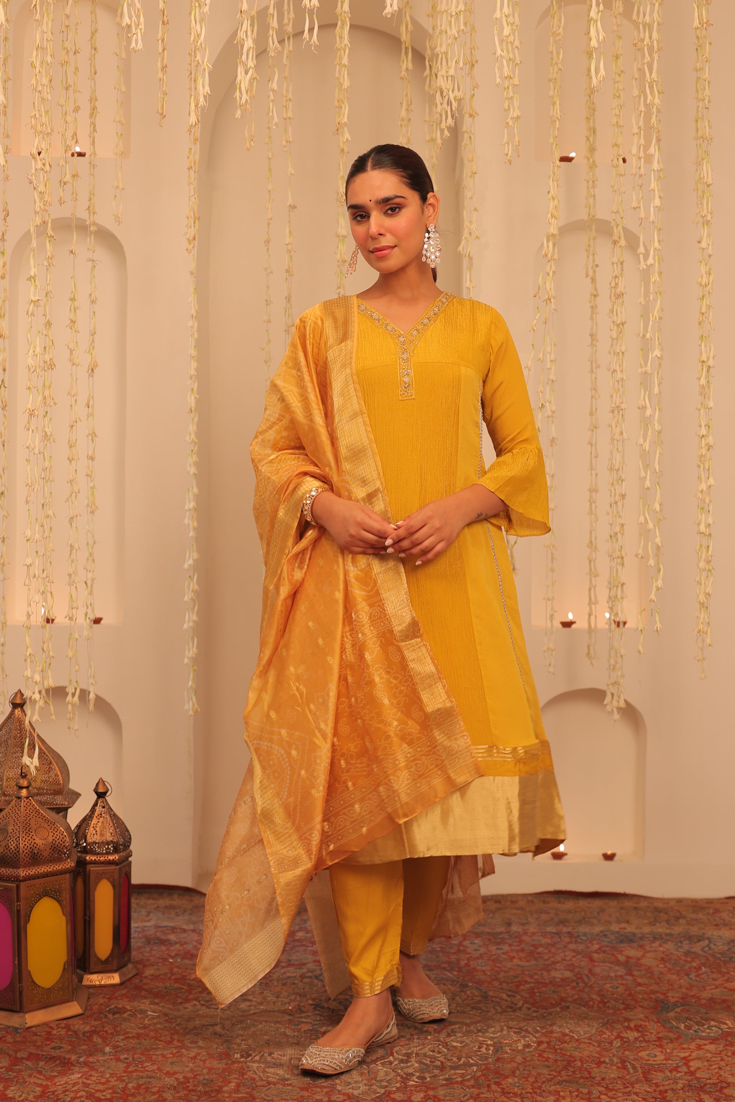 Alaya Mehfil Sunflower Kurta Set