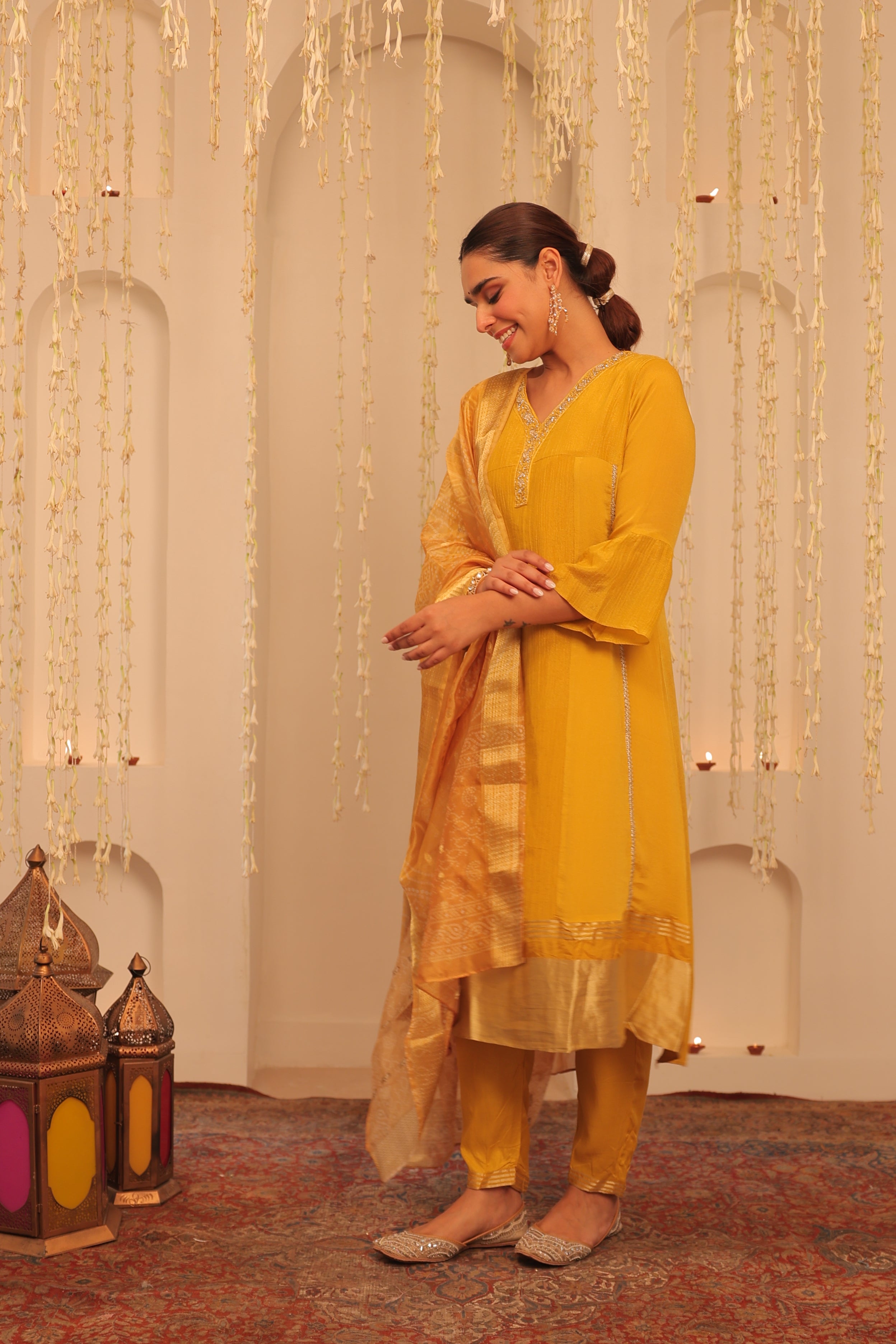 Alaya Mehfil Sunflower Kurta Set