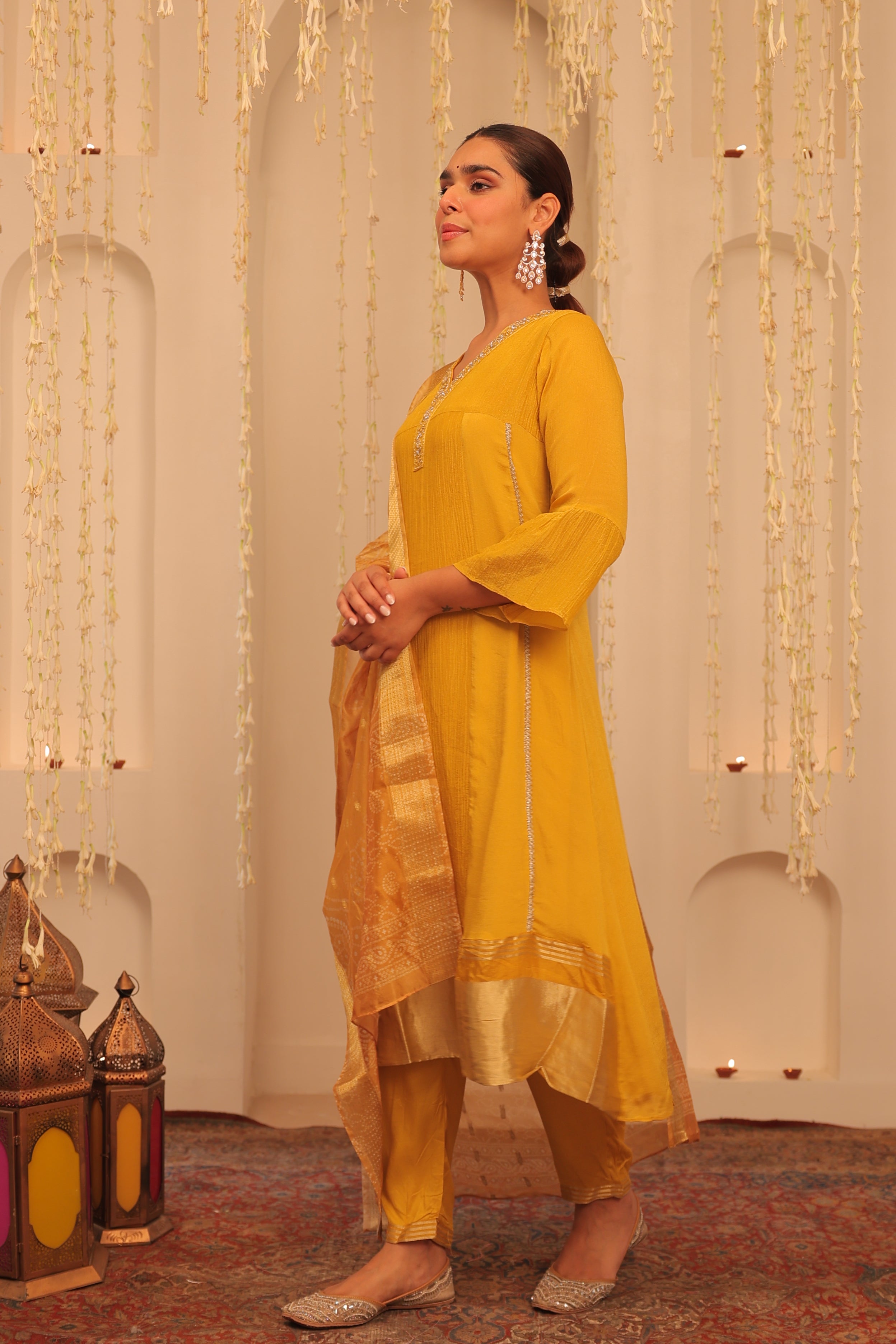 Alaya Mehfil Sunflower Kurta Set