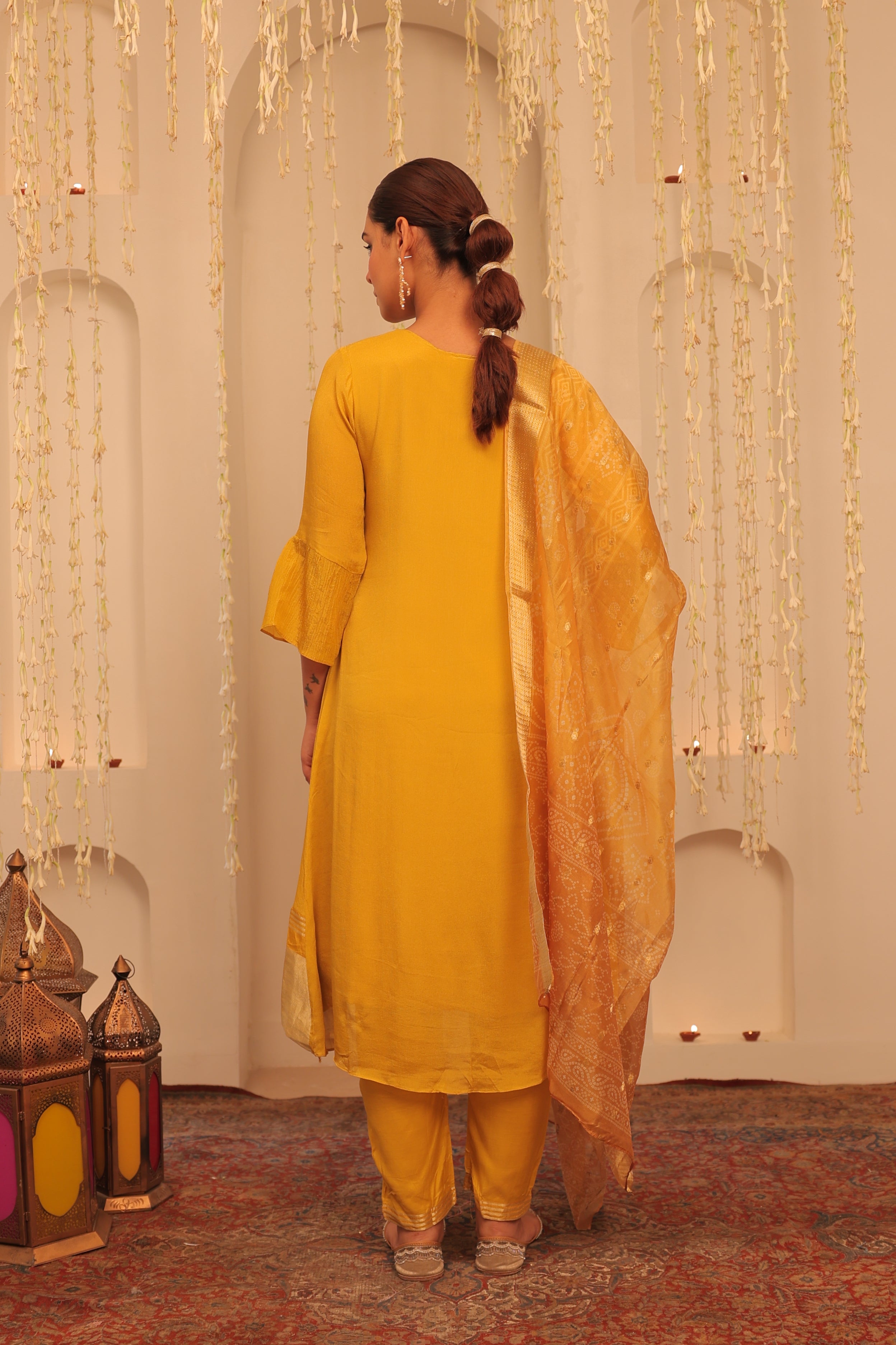 Alaya Mehfil Sunflower Kurta Set