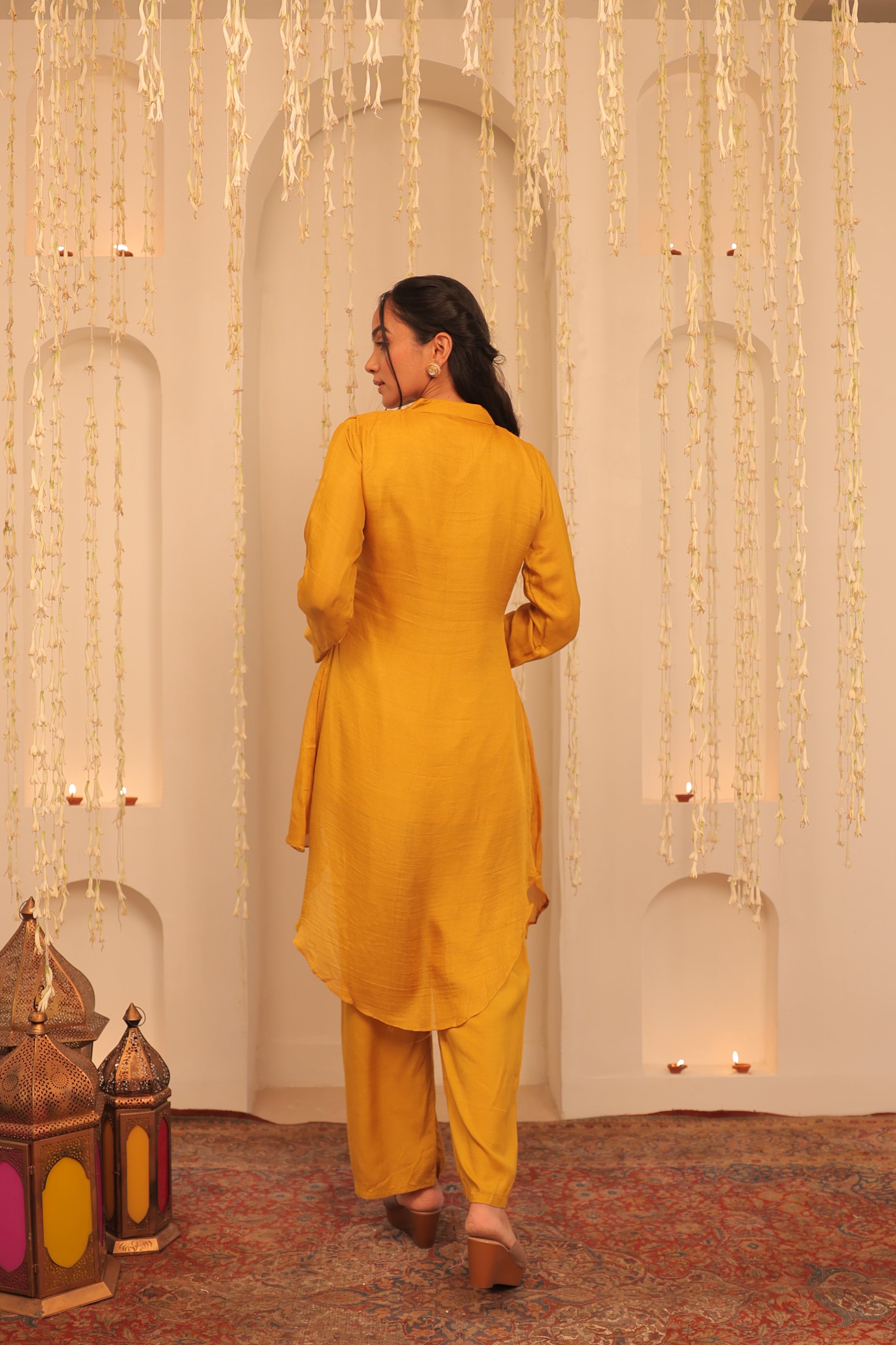 Alaya Mehfil Amber Yellow Kurta Set