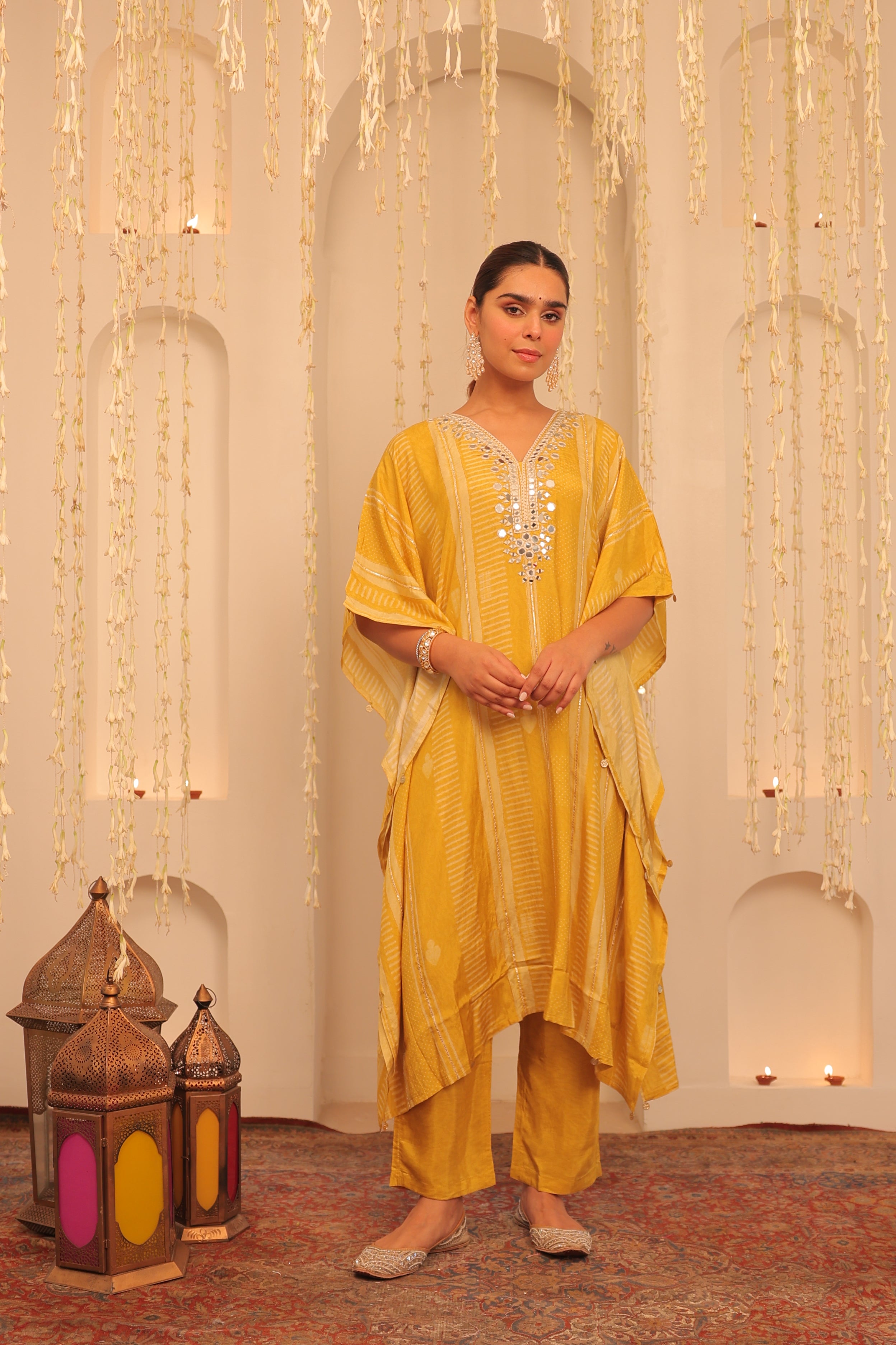 Alaya Mehfil Sunshine Kaftan Set