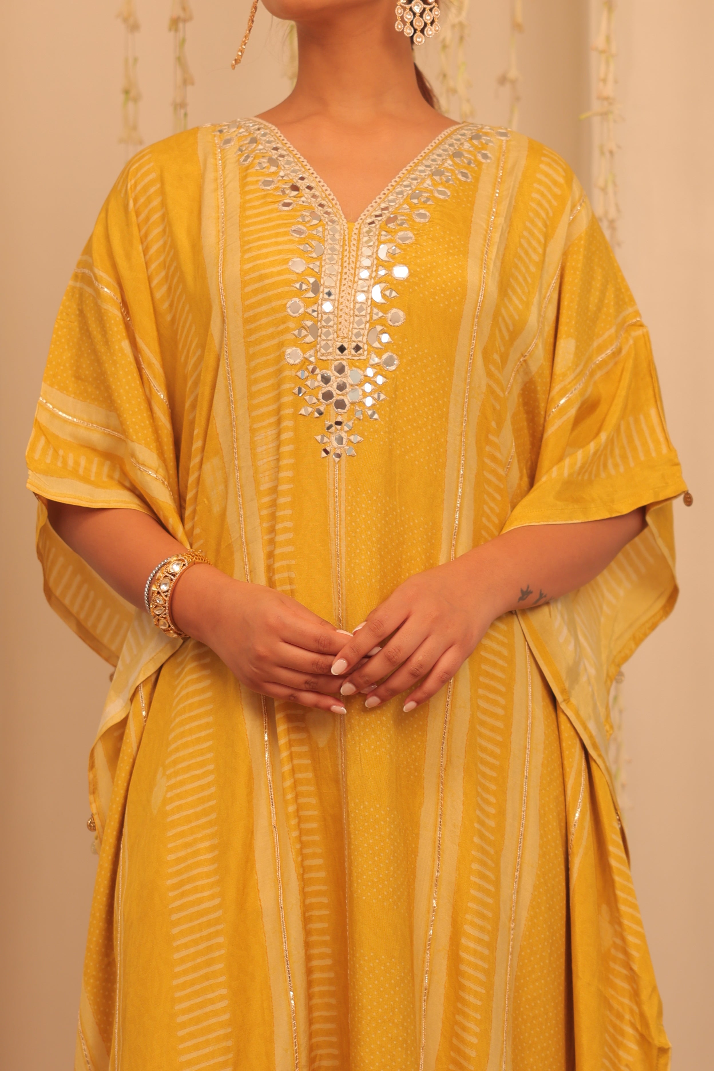 Alaya Mehfil Sunshine Kaftan Set