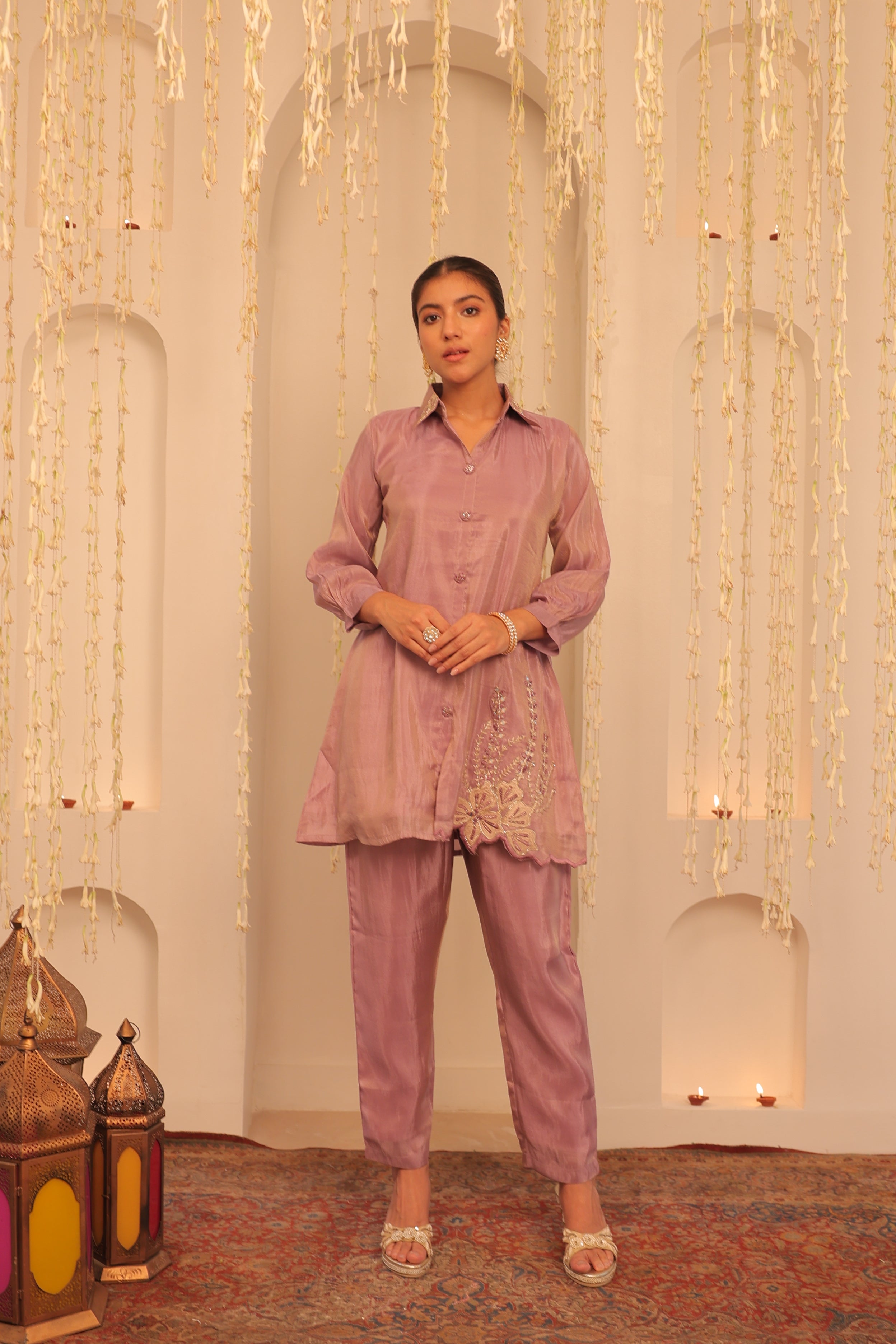 Alaya Mehfil Lilac Luster Co-ord Set