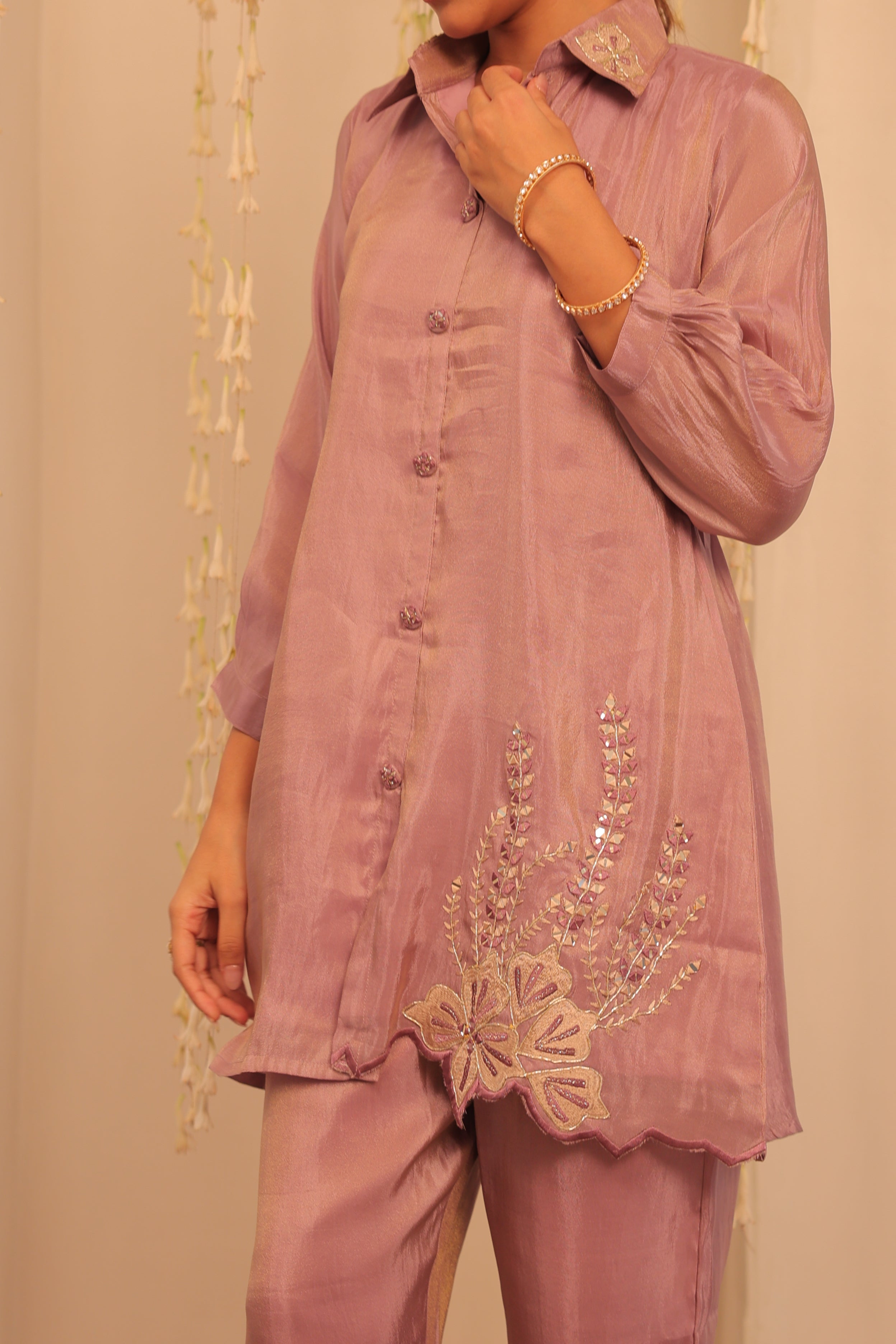 Alaya Mehfil Lilac Luster Co-ord Set