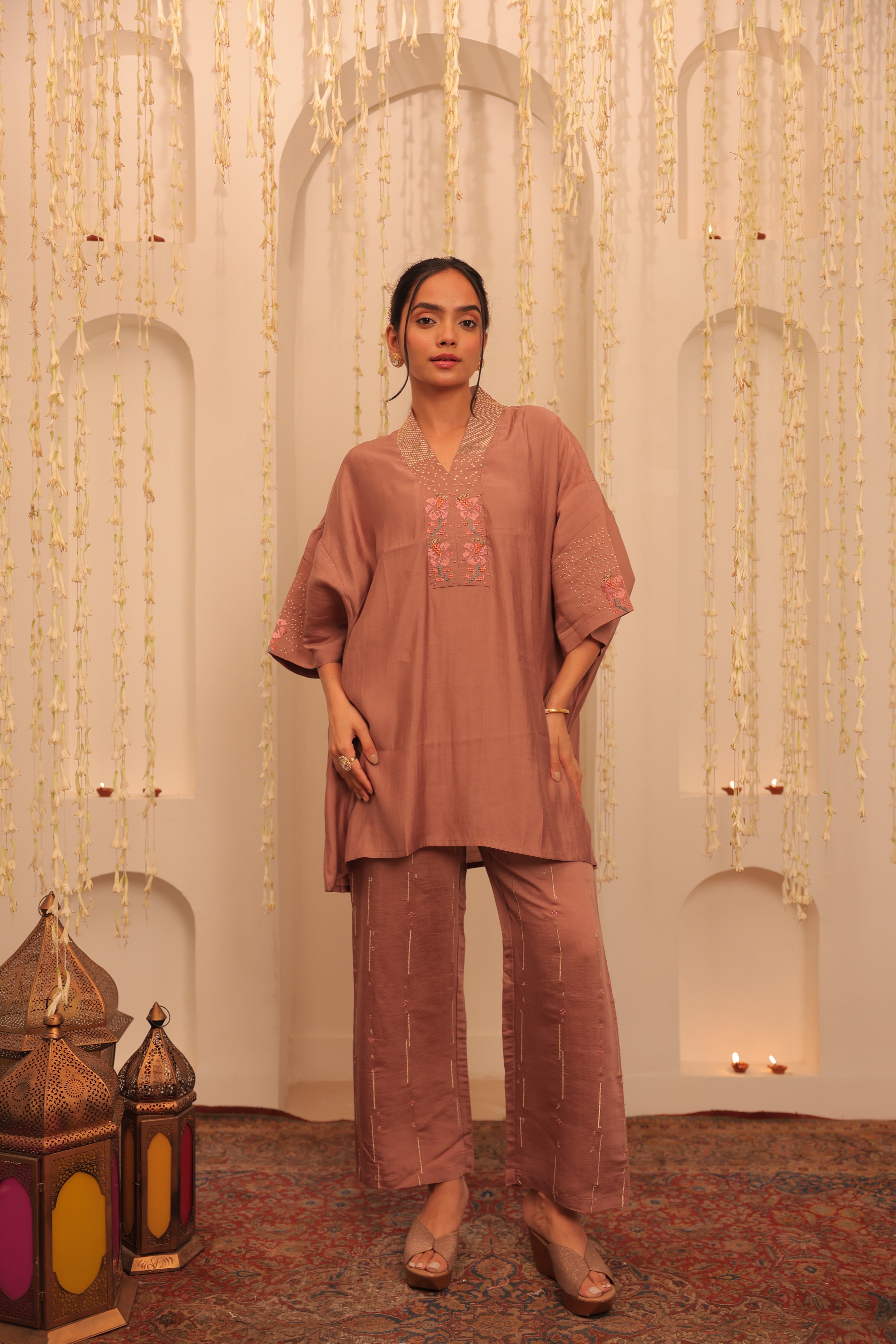 Alaya Mehfil Hazelnut Brown Kurta Set