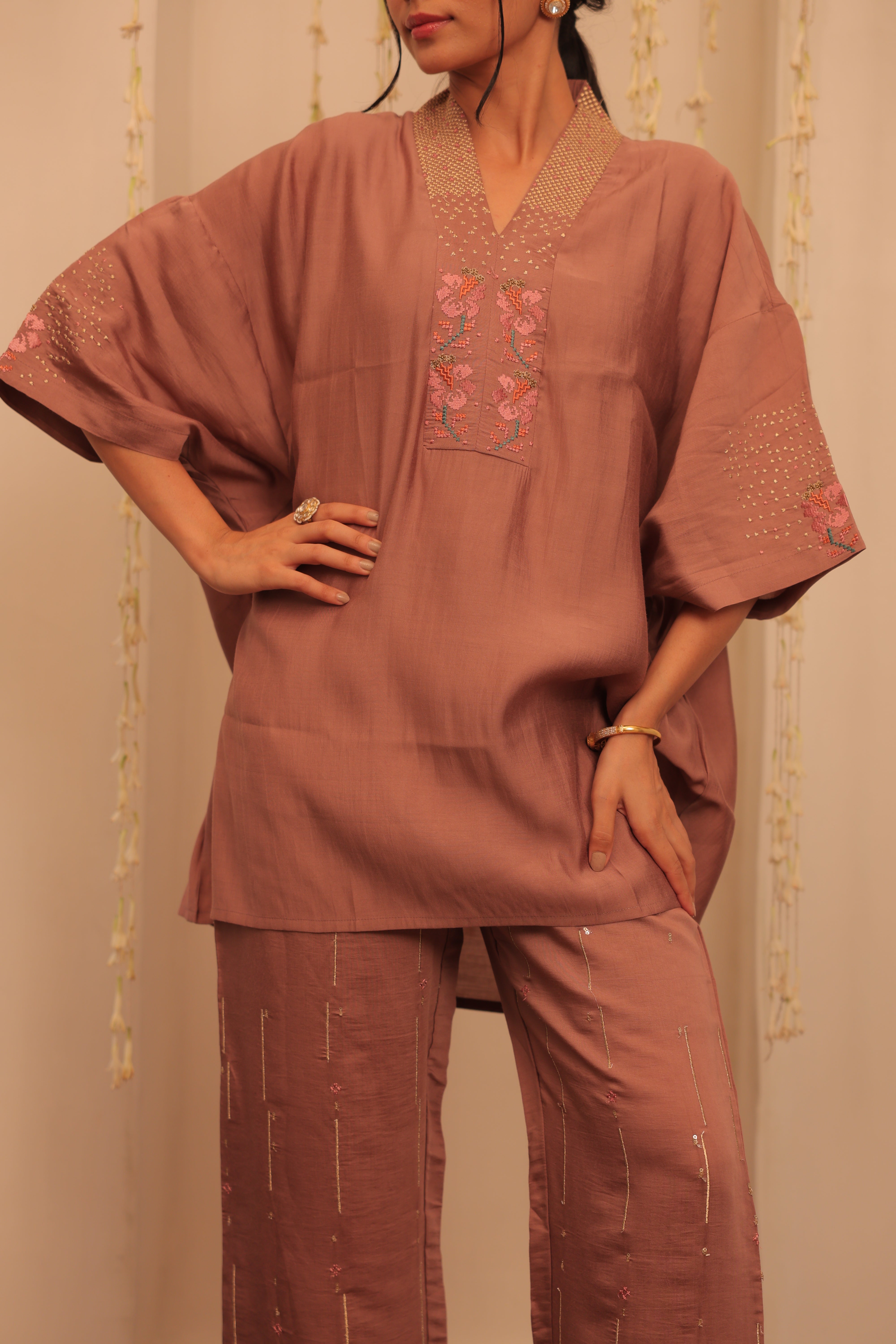 Alaya Mehfil Hazelnut Brown Kurta Set