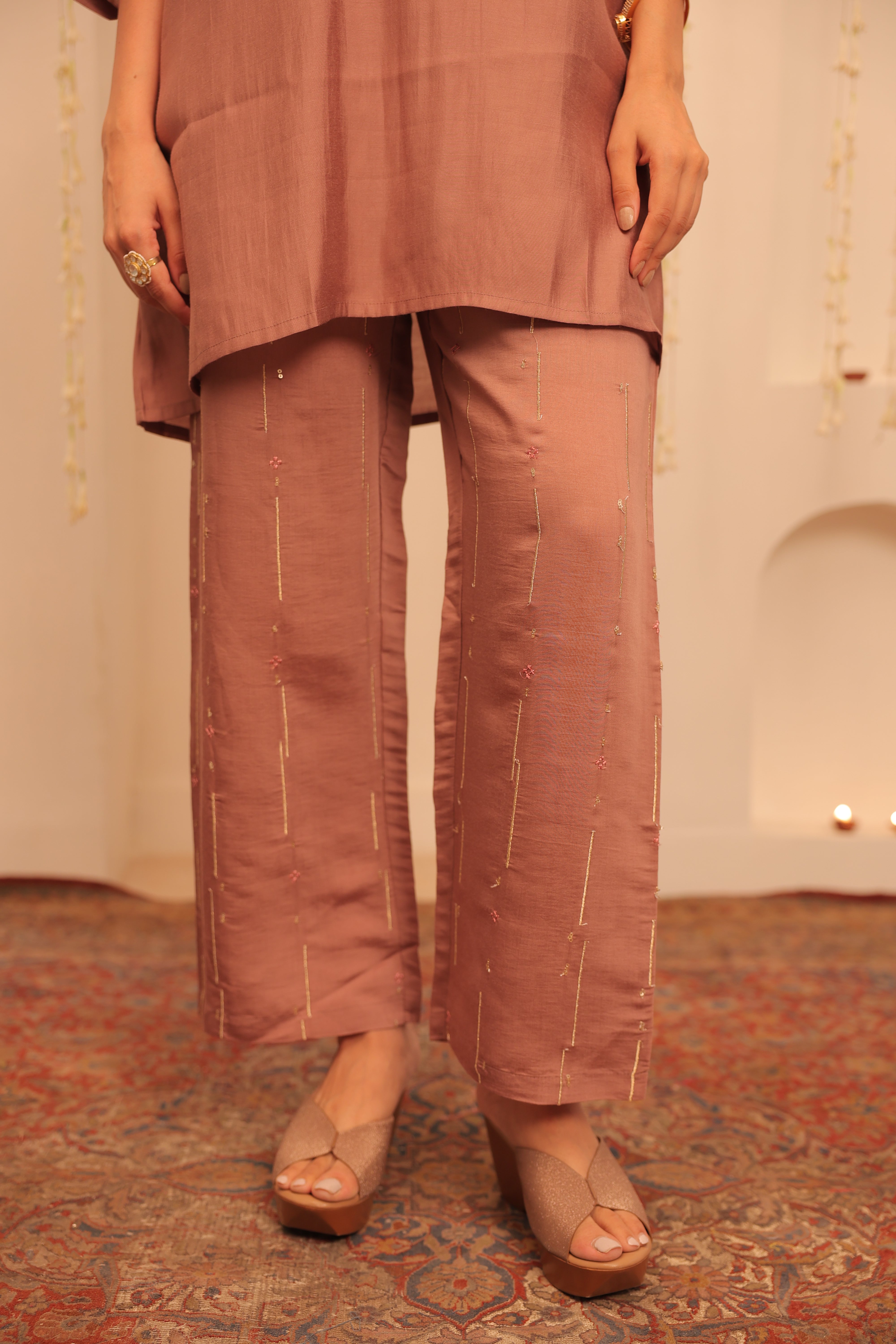 Alaya Mehfil Hazelnut Brown Kurta Set