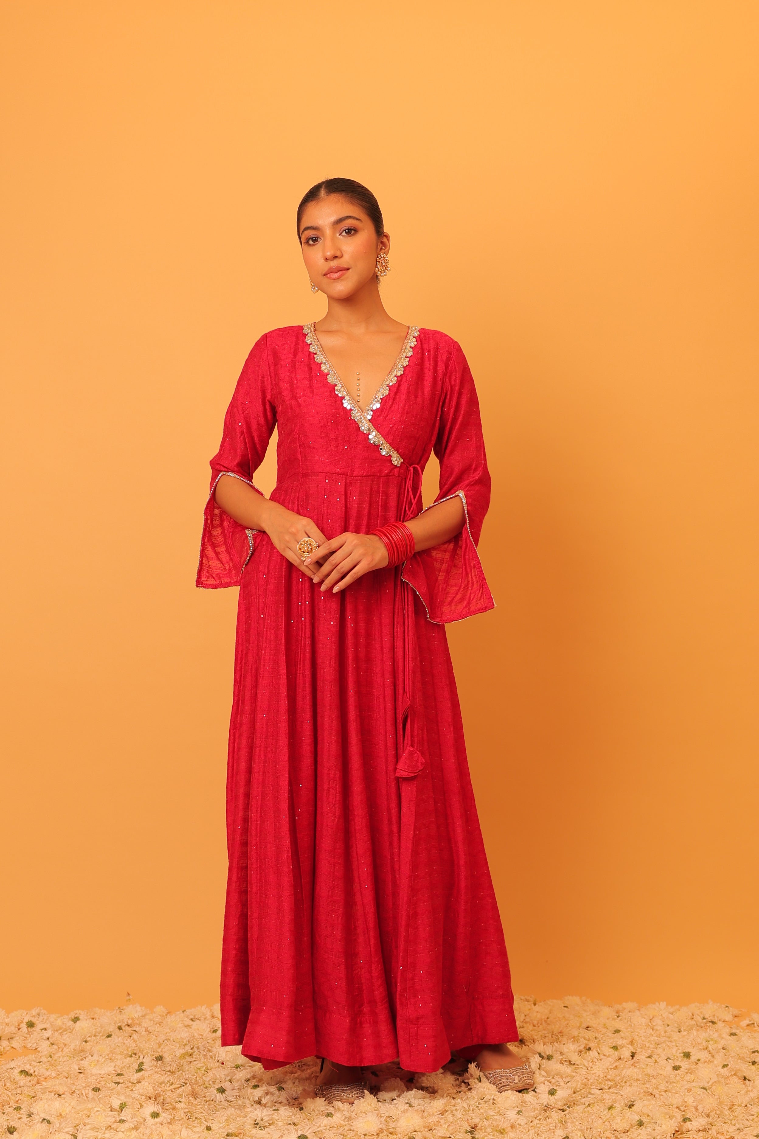 Alaya Mehfil Punch Pink Anarkali Set