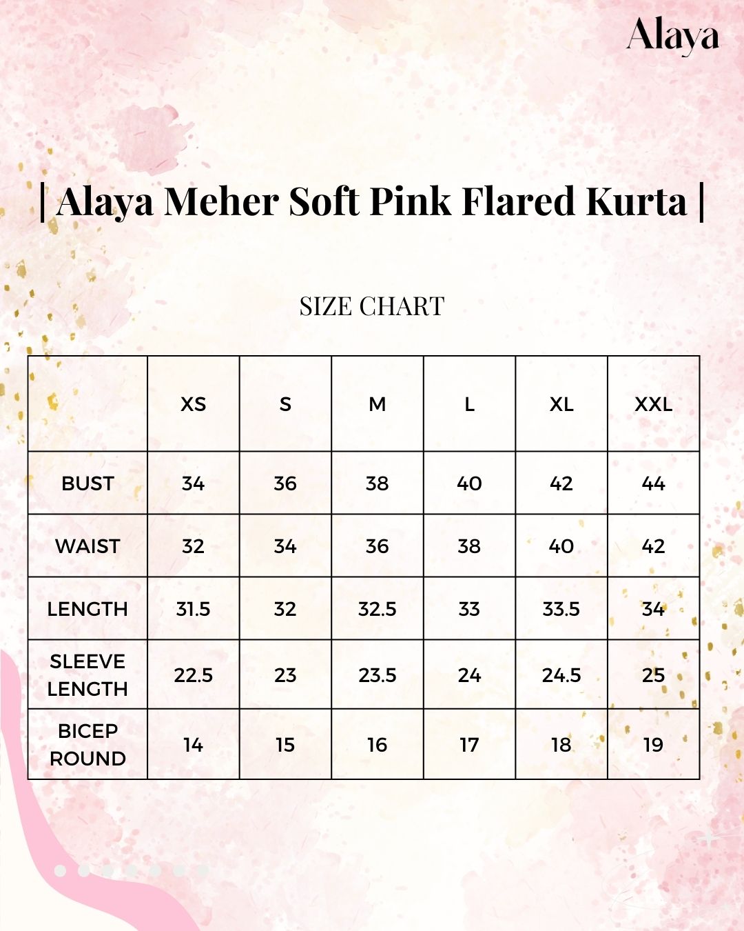 Alaya Meher Soft Pink Flared Kurta Set