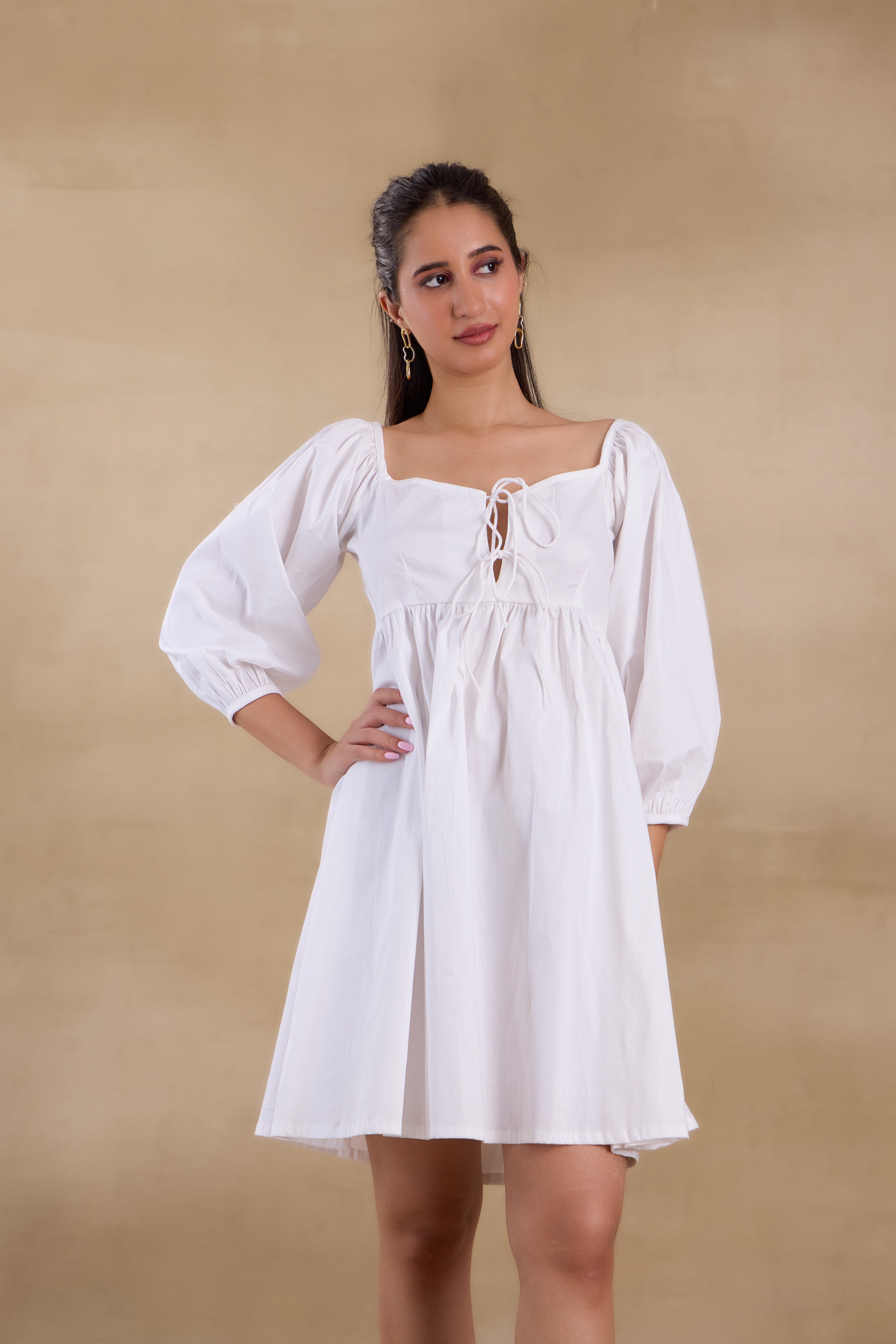 Alaya Essentials White Vacay Dress