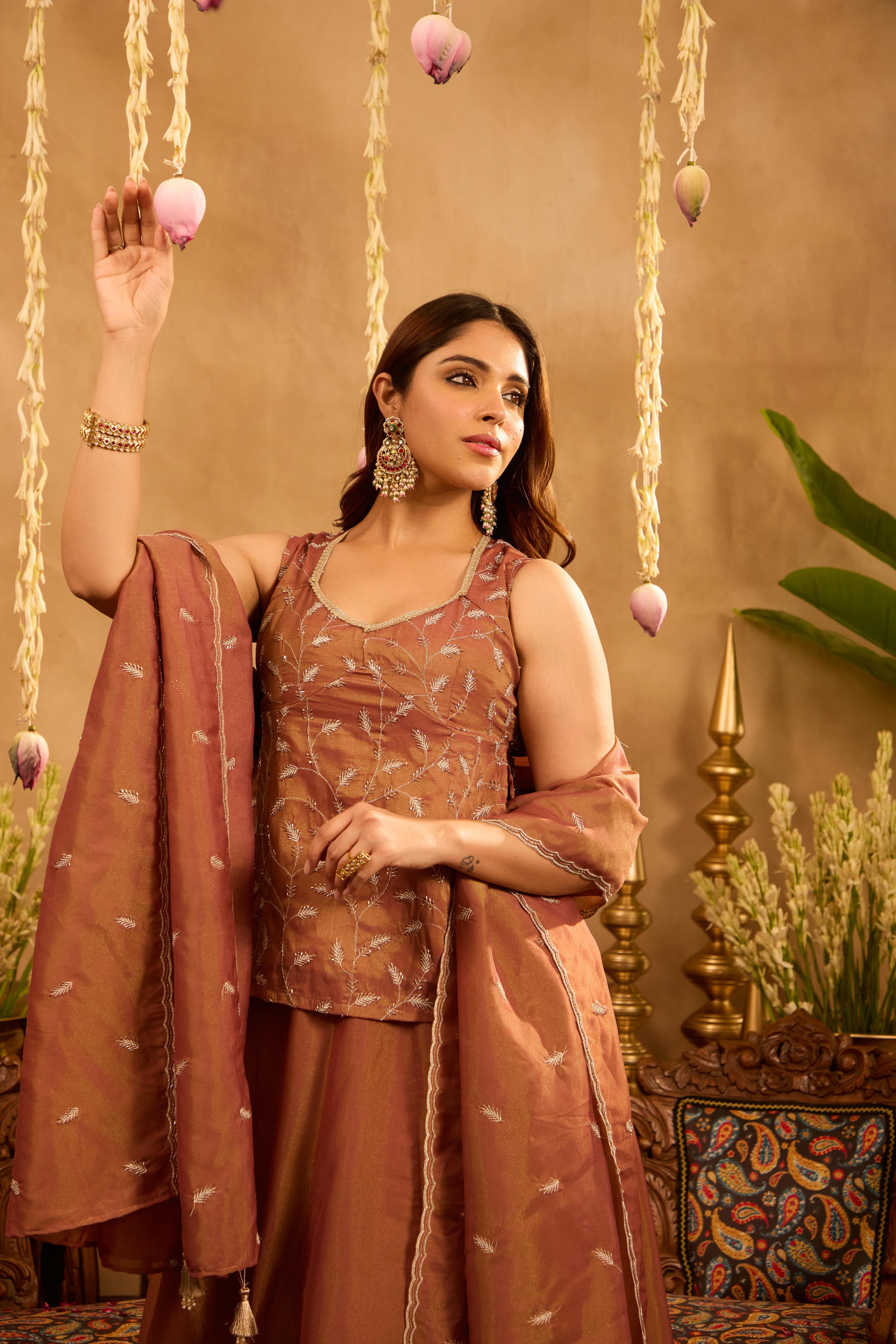Mastaani Autumn Dust Lehenga Set