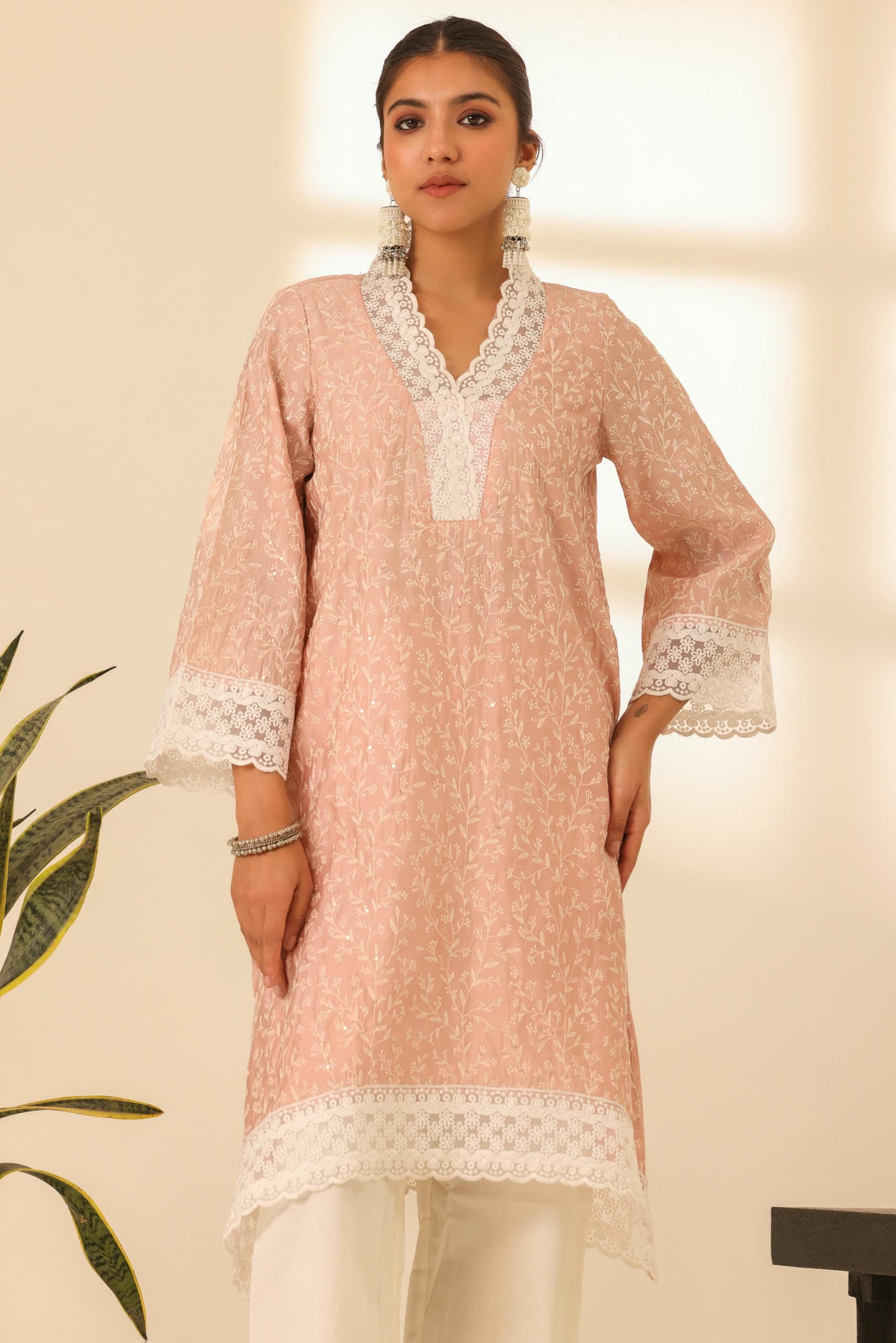 Rangrez Petal Pink Desi Tilt Kurta