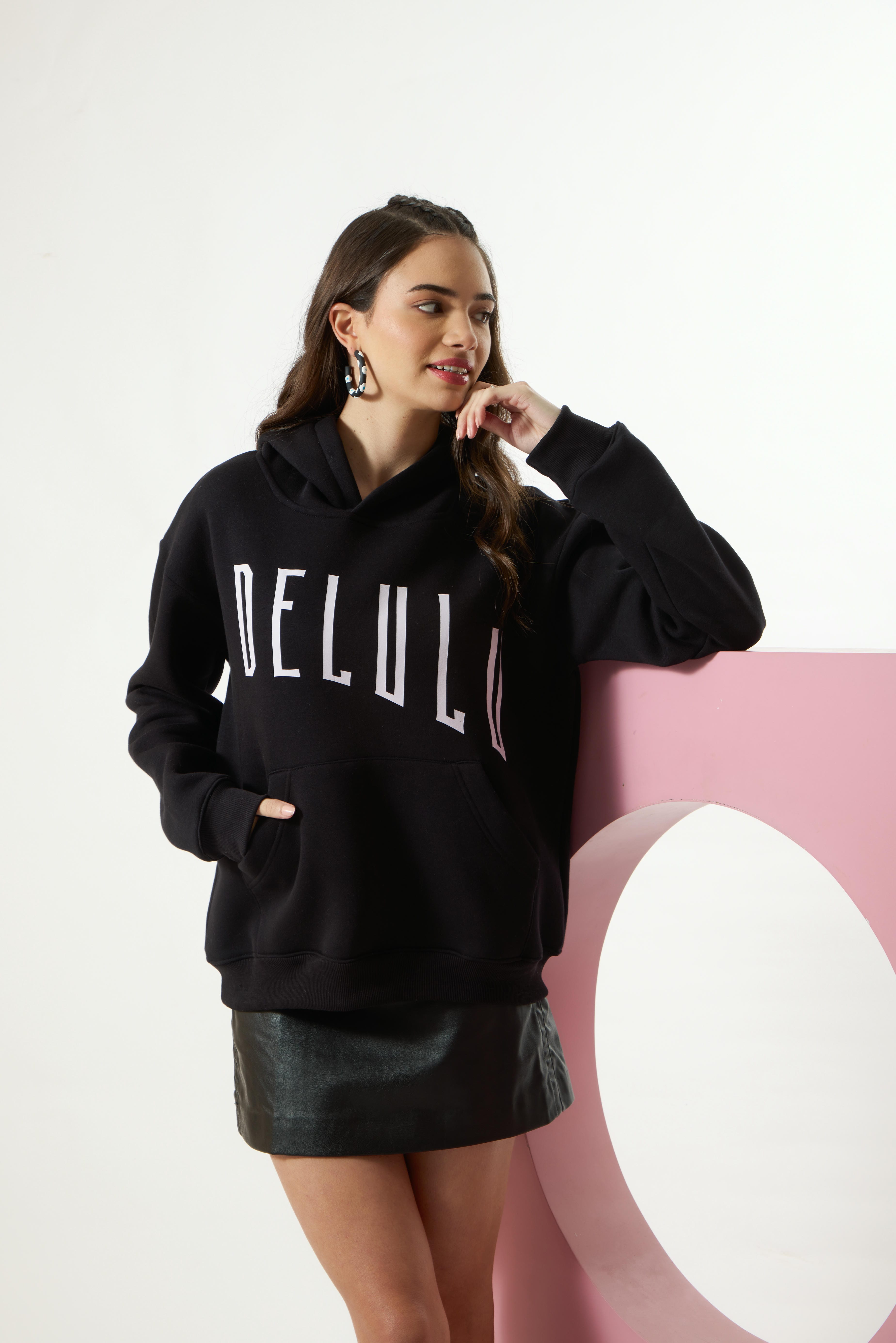 “DELULU” Premium Oversized Hoodie