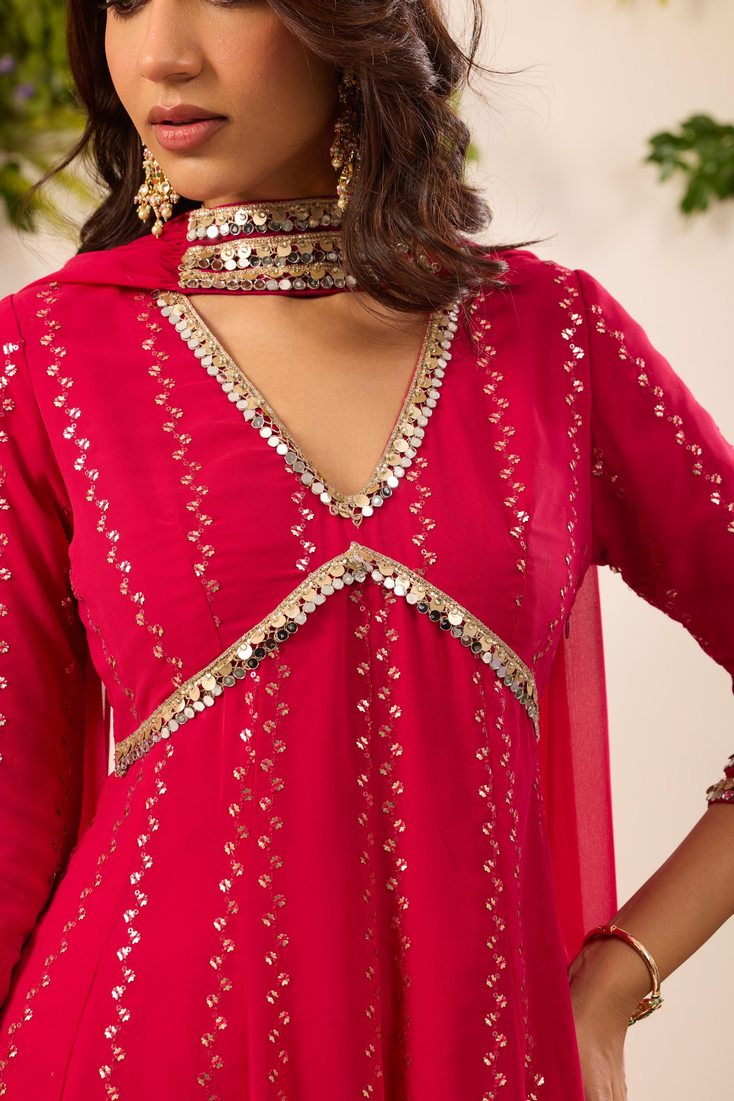 Mastaani Rani Mirror Anarkali Set