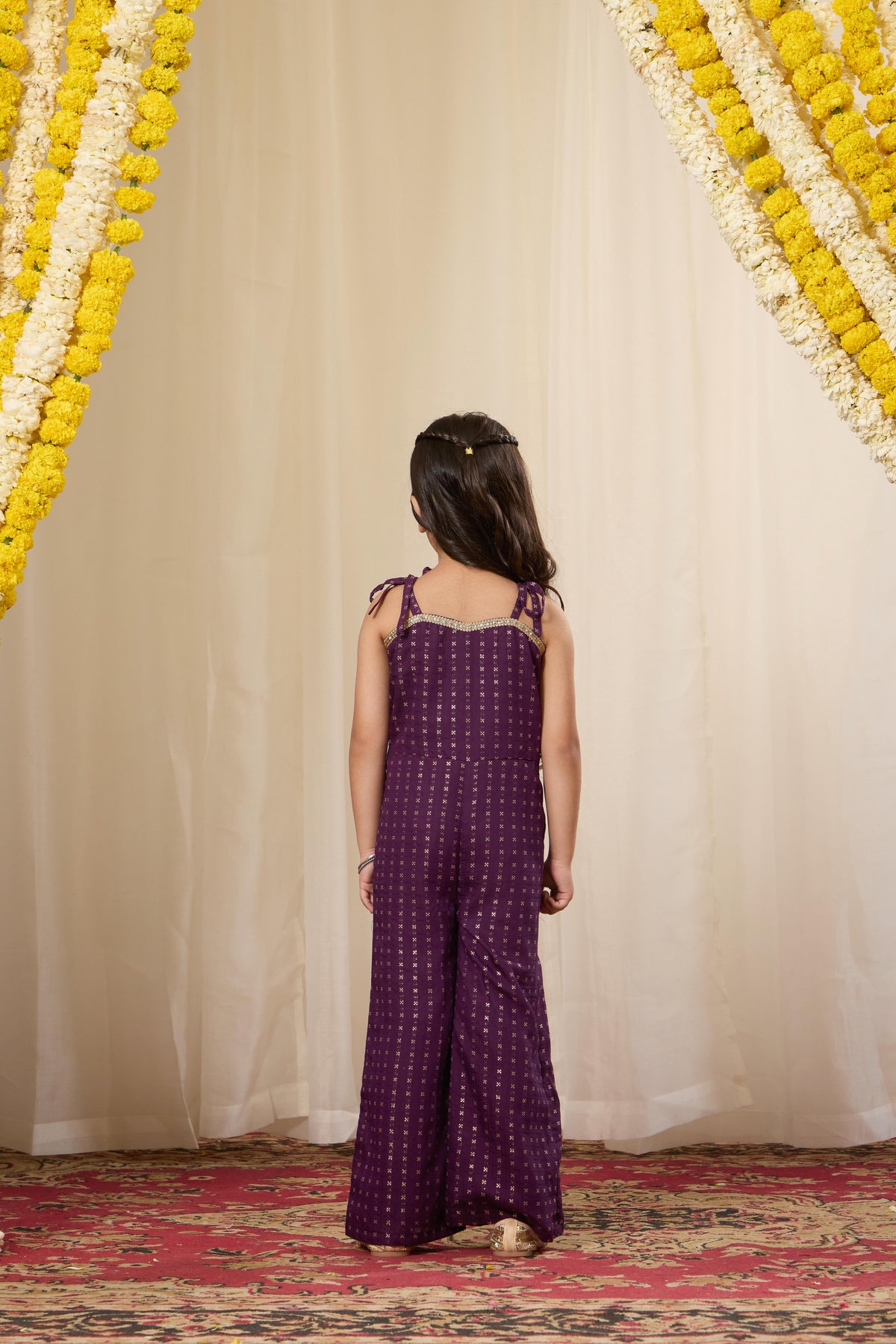 Alaya Kids Peak Purple Jumpsuit