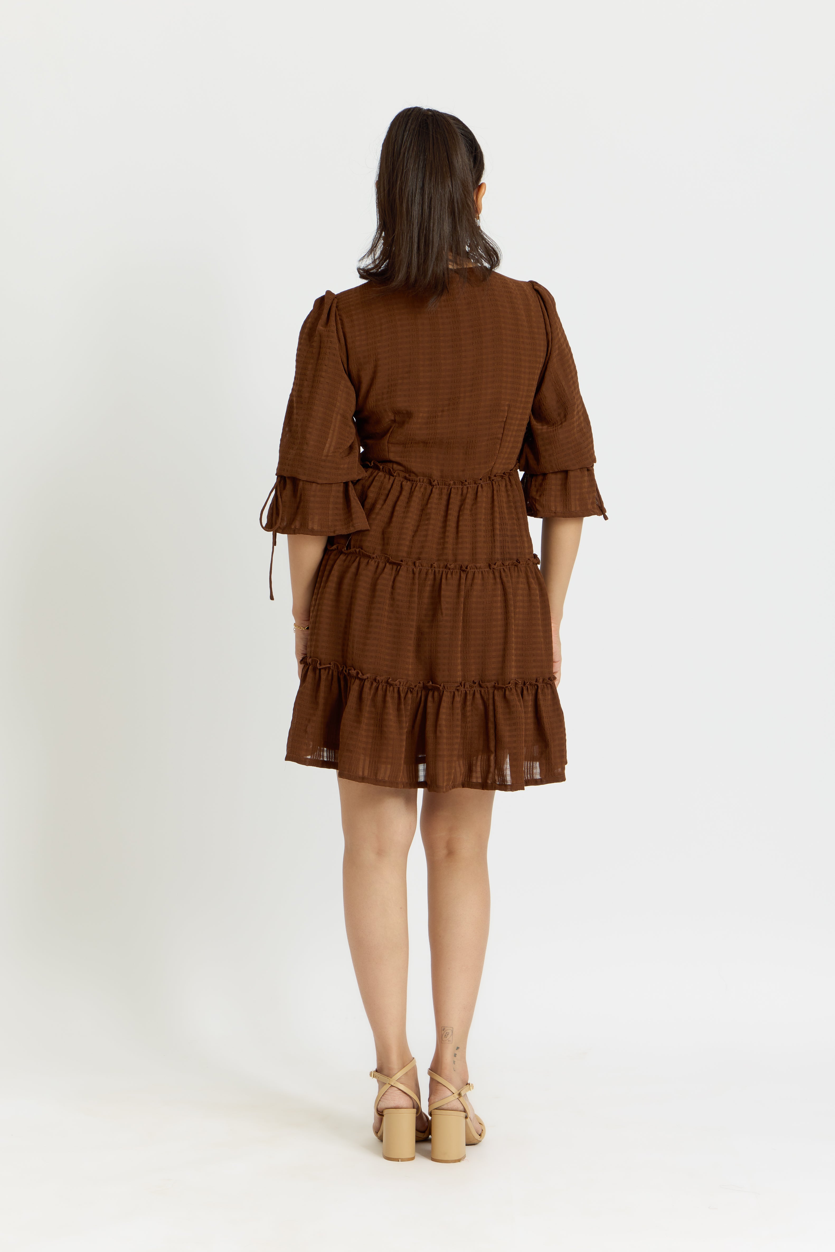 Alaya Cairo Short Tiered Dress