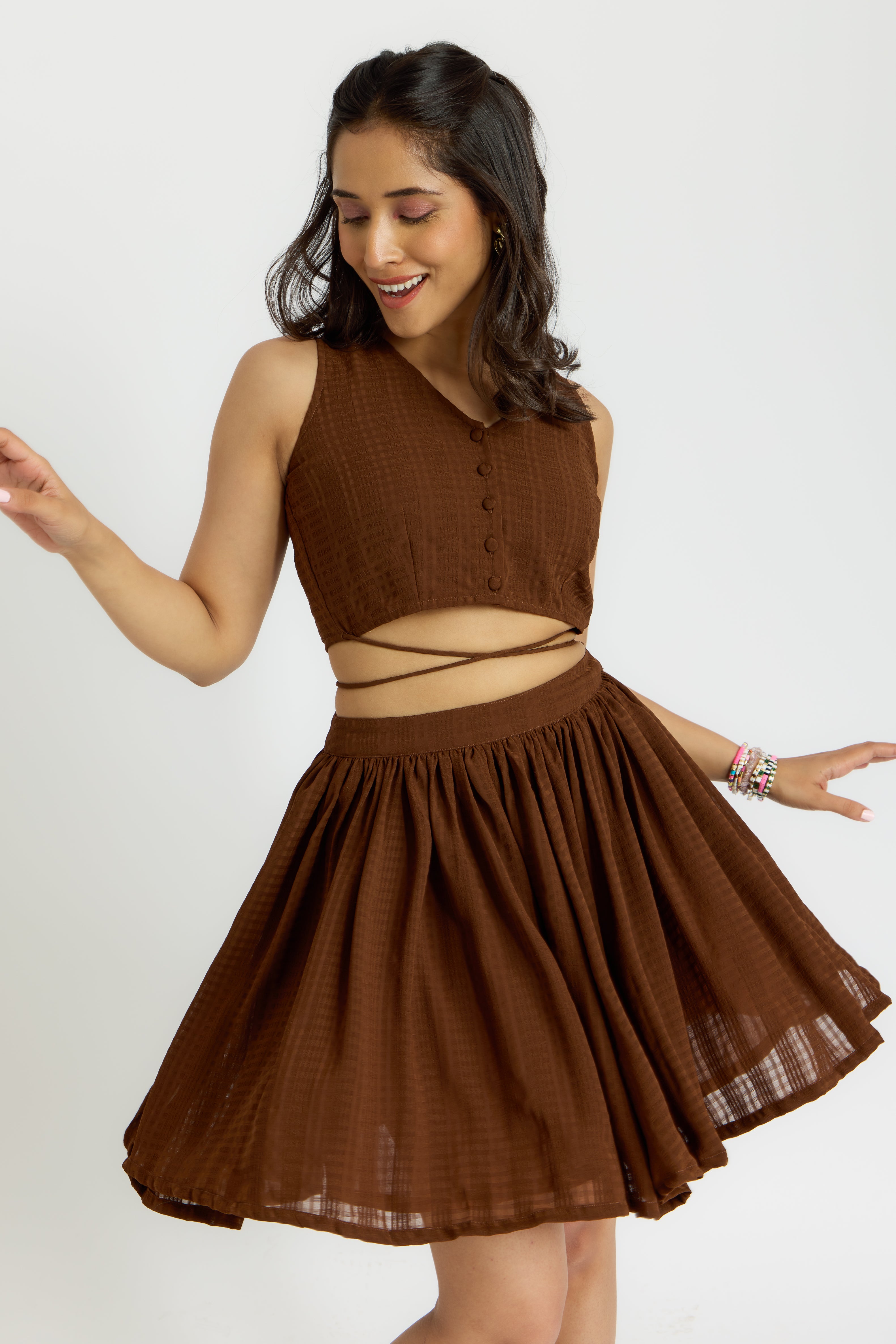 Alaya Cairo Espresso Skirt Set