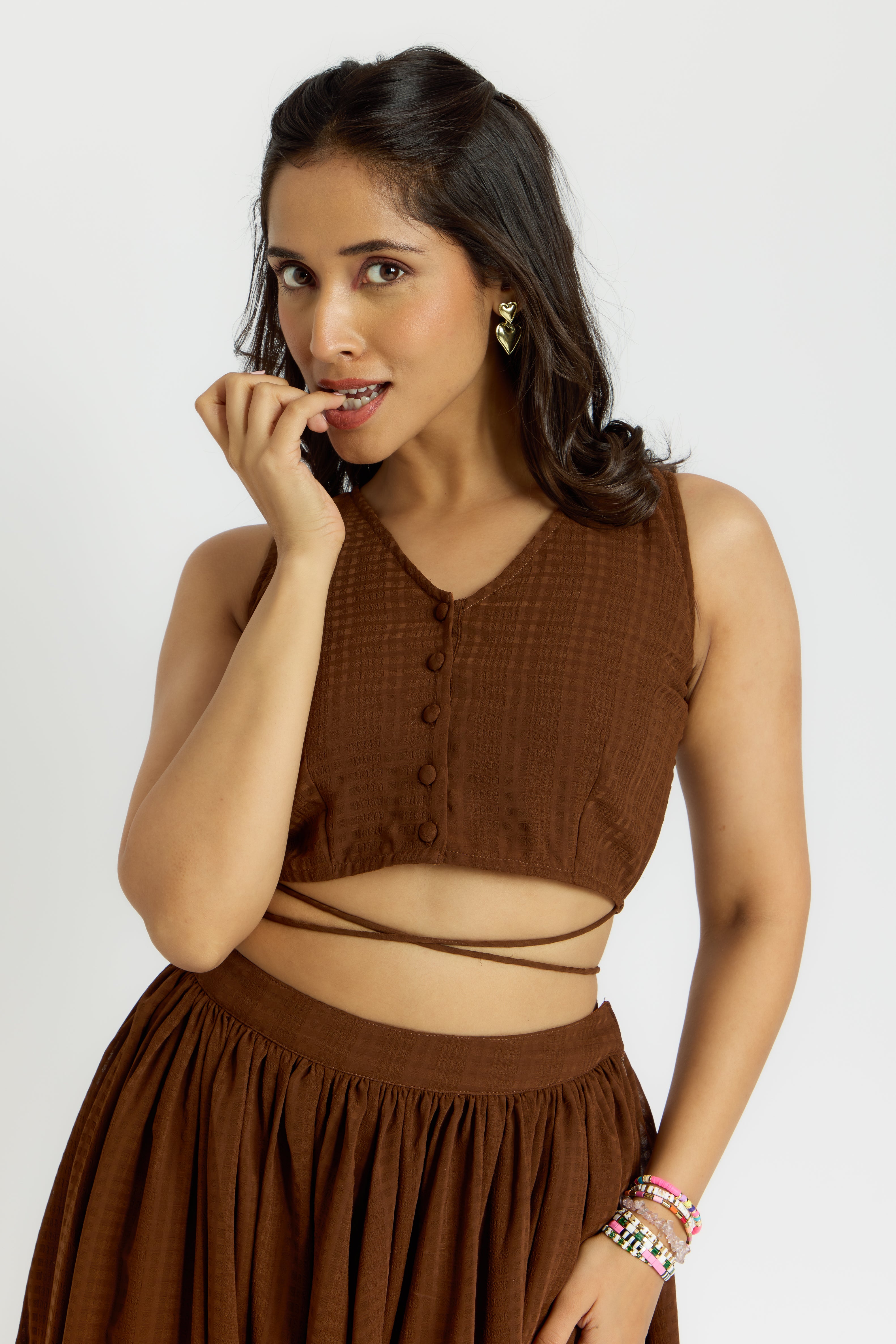 Alaya Cairo Espresso Skirt Set