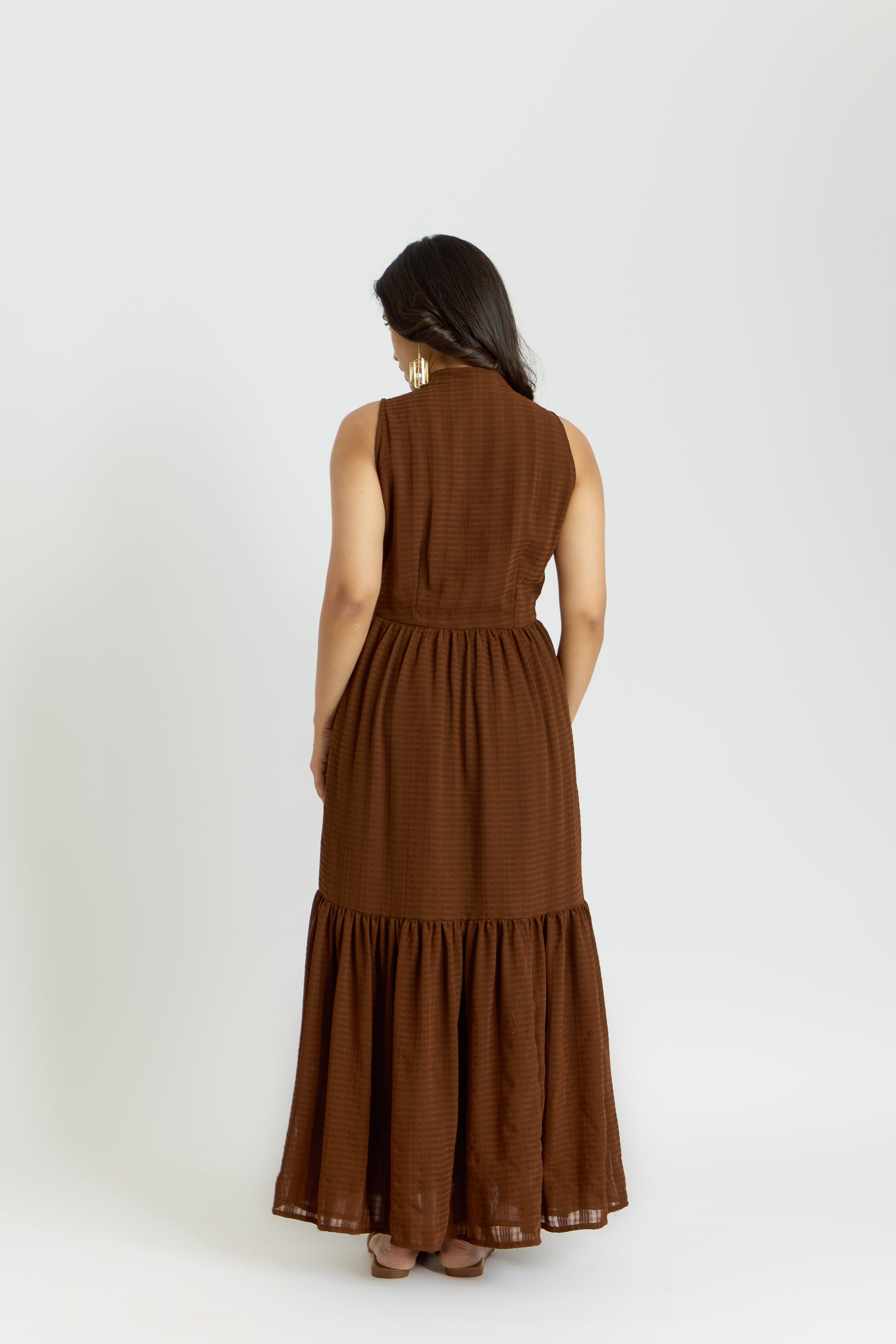 Alaya Cairo Mocha Long Dress