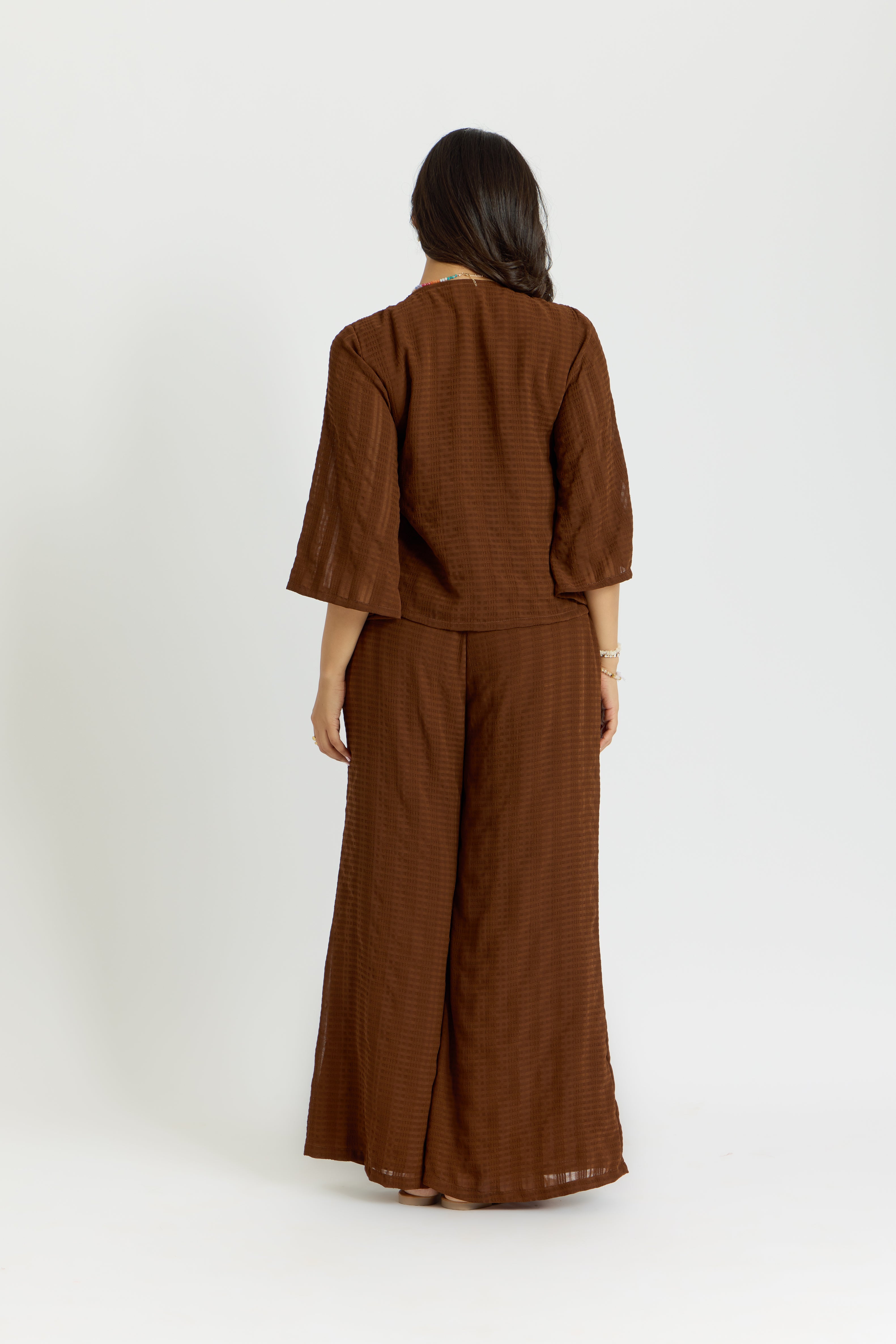 Alaya Cairo Brown Flared Pants