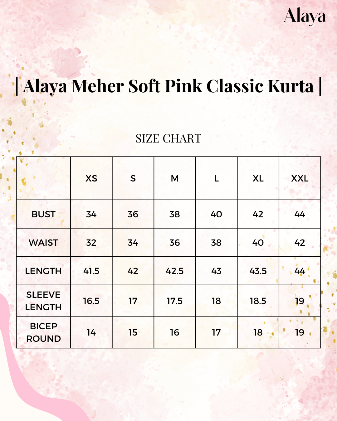 Alaya Meher Soft Pink Classic Kurta Set