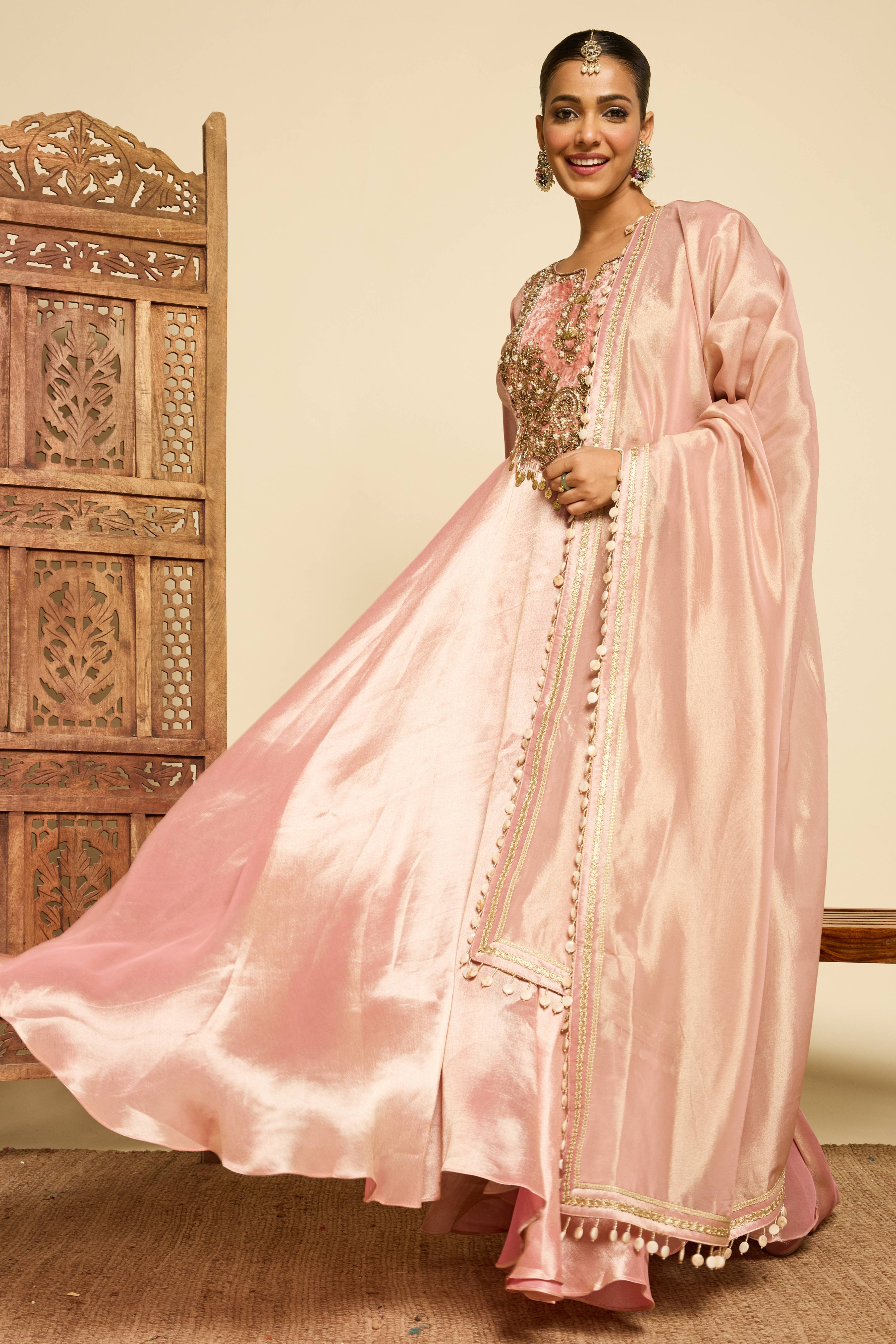 Malang Blush Anarkali Set